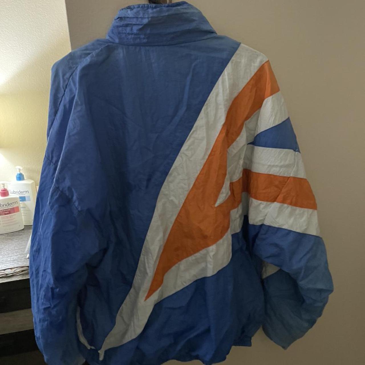 Men's Orange and Blue Jacket | Depop