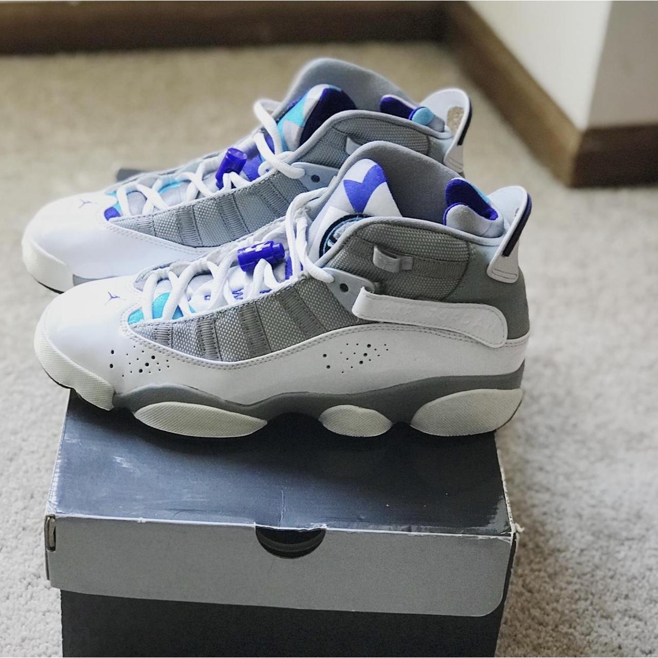 Air Jordan Rings “Grey-Vivid-Blue-White” 👟 Depop