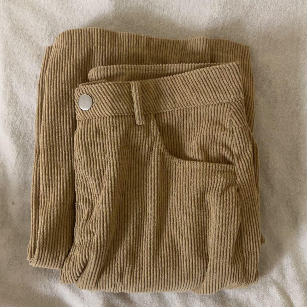 brown/tan baggy corduroy pants! NO brand, SIZE - Depop
