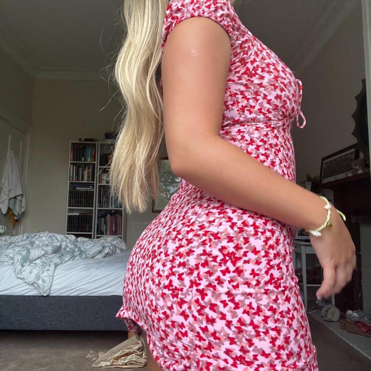 motel rocks mini butterfly dress, selling as a... Depop