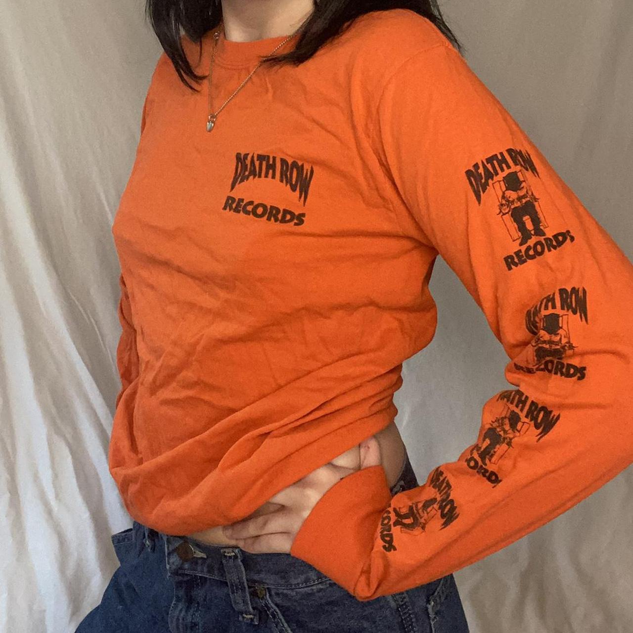 death row records orange long sleeve