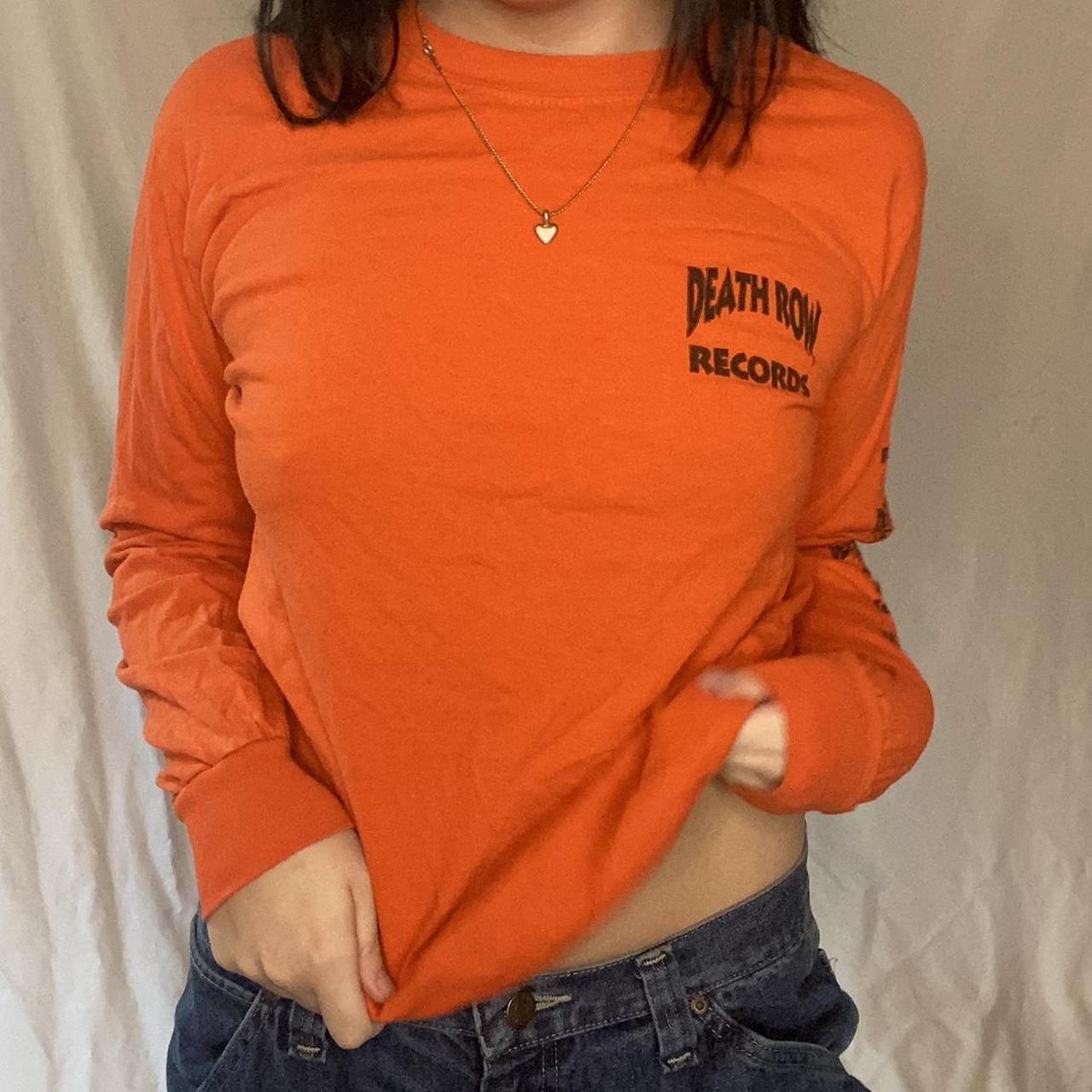 death row records orange long sleeve