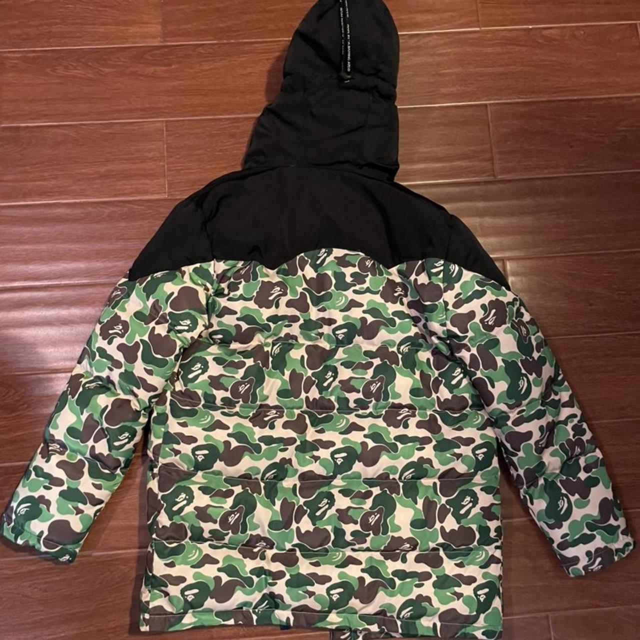 BAPE Men's Black and Khaki Jacket | Depop