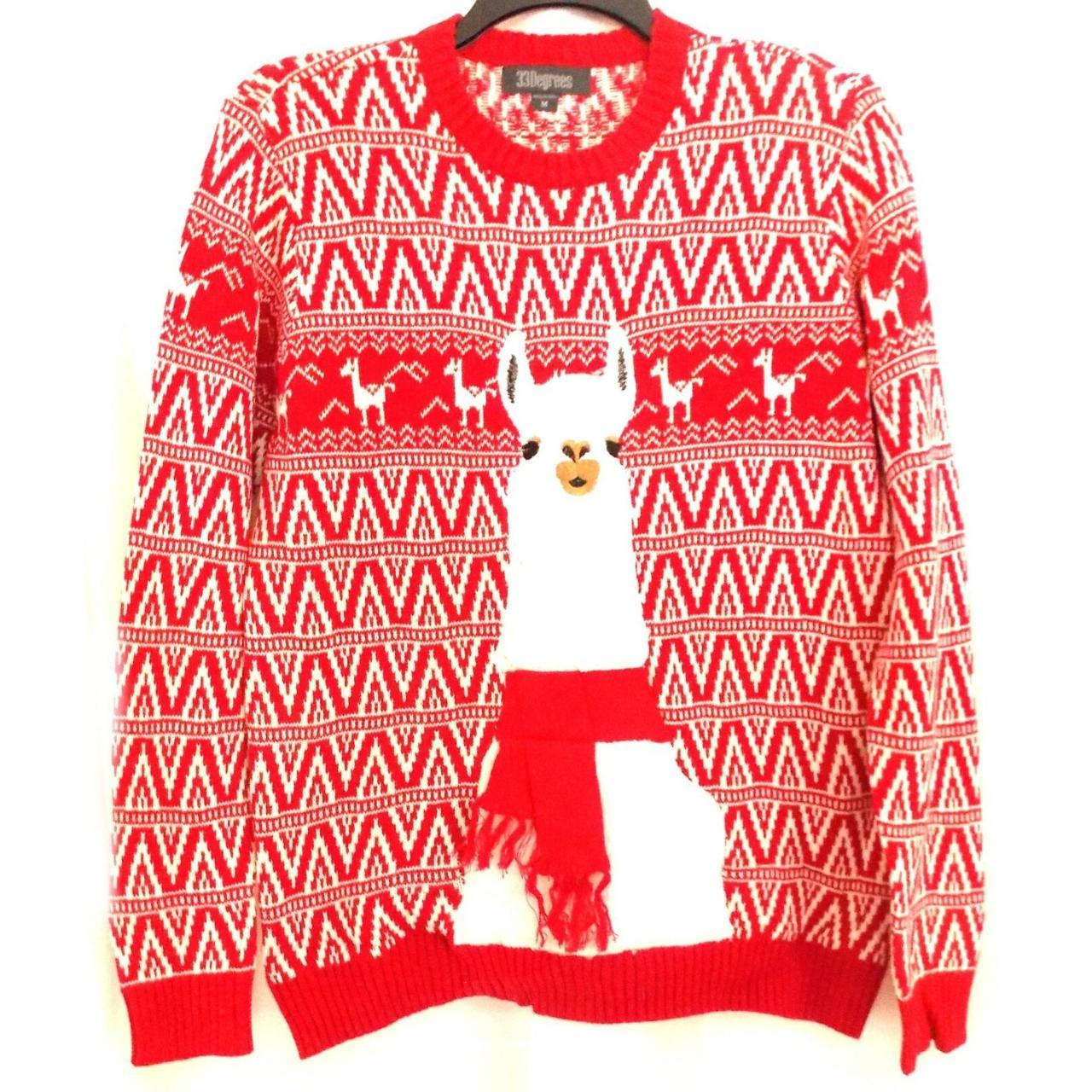Men's Llama Ugly Christmas Sweater