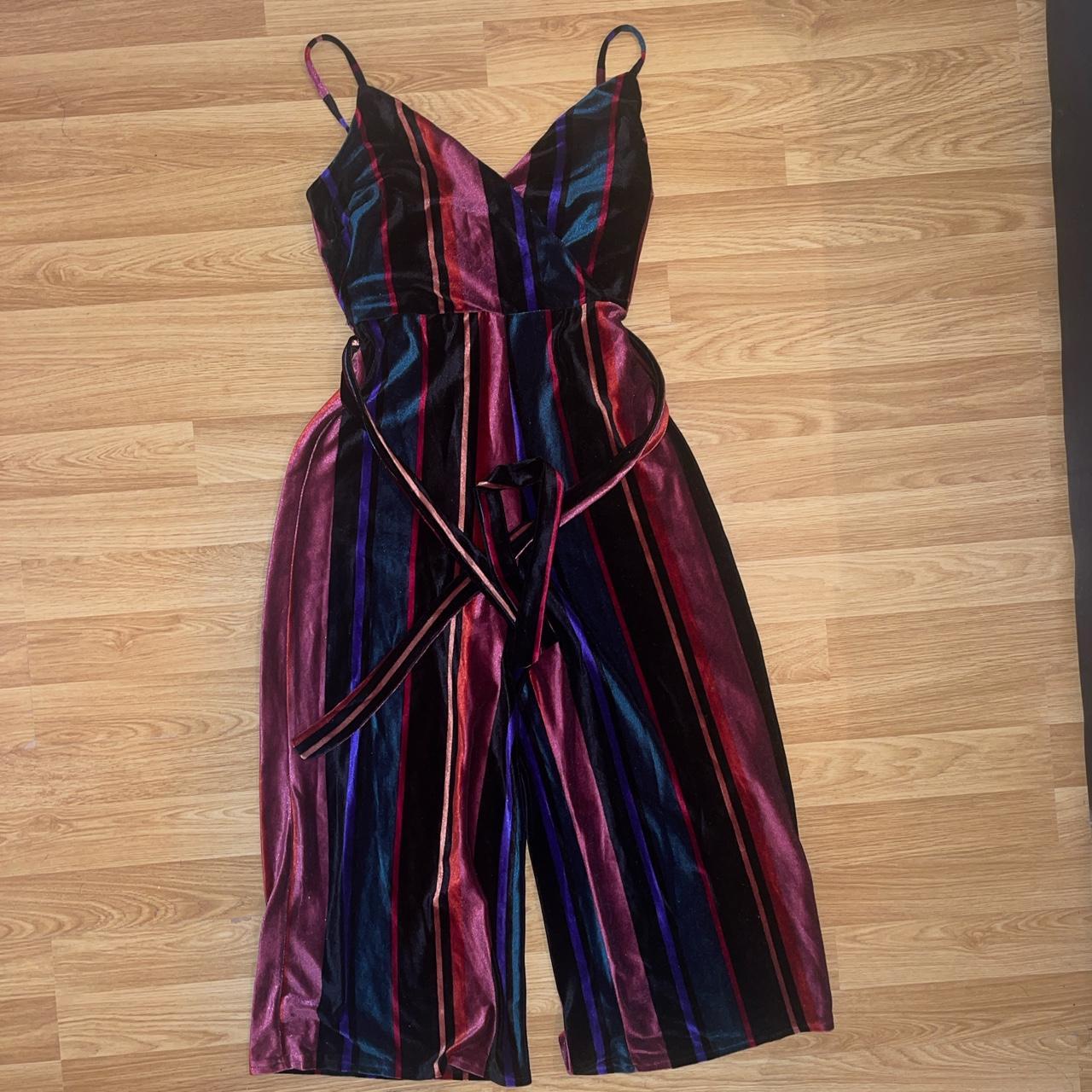 Primark velvet feel fabric jumpsuit size UK6 Depop