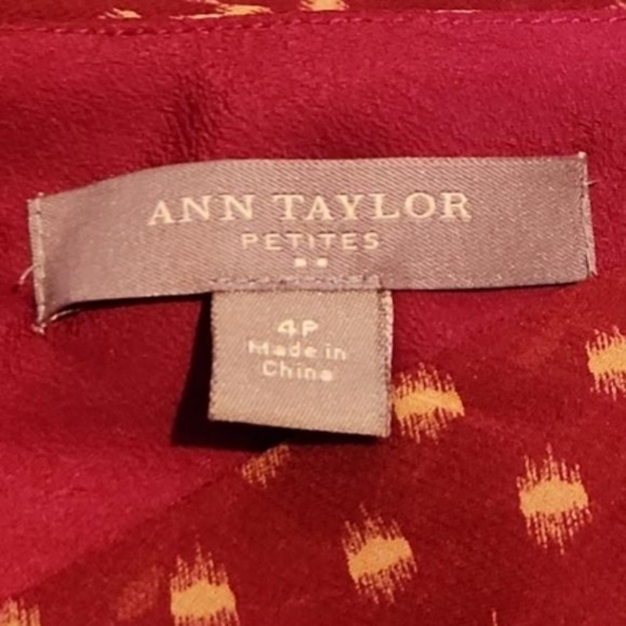 Ann Taylor Women's Red and Tan Skirt (3)