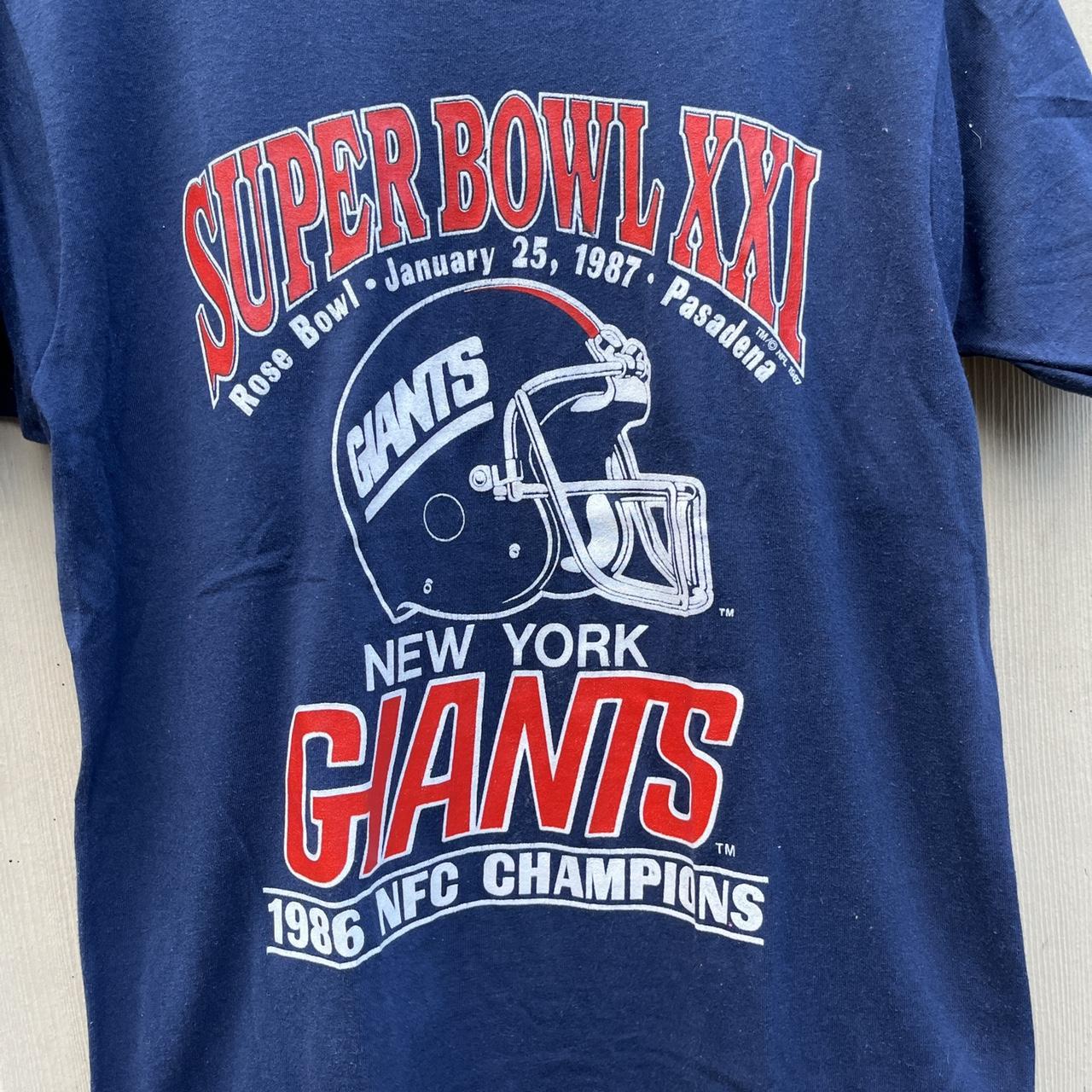 Vintage 1987 New York Giants NFL Football Super Bowl - Depop