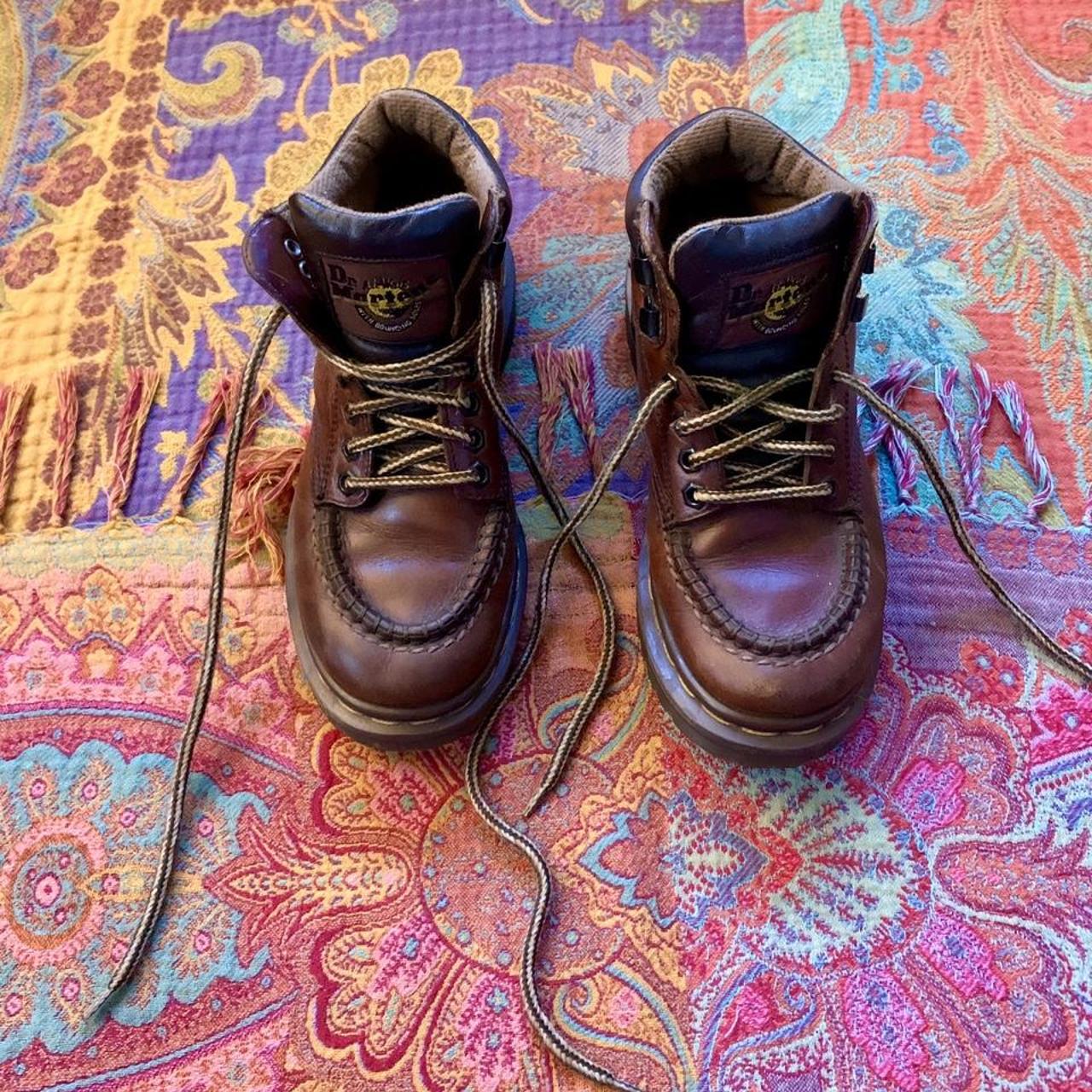Doc Martens hiking brown hiking boots ️ No noticeable... Depop