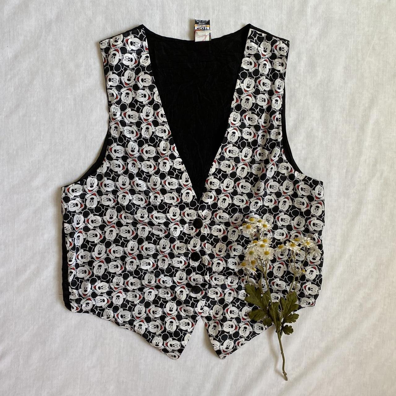 Vintage satin Mickey Mouse vest Brand: Mickey... - Depop