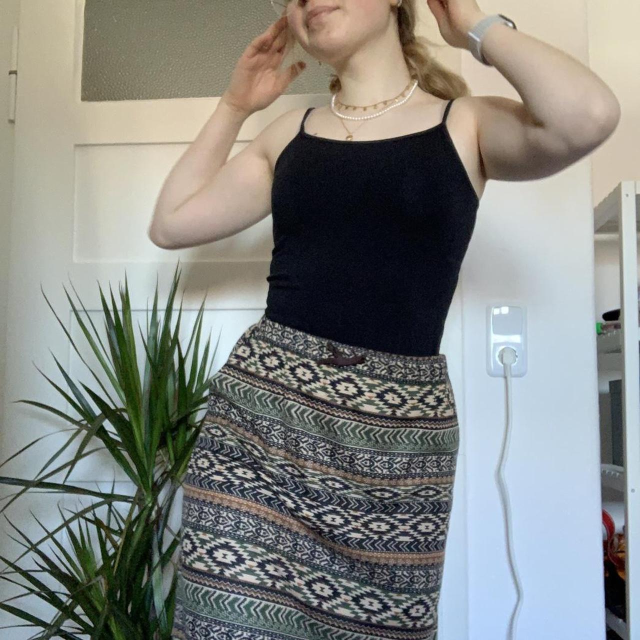 Unbranded Women's Khaki and Brown Skirt