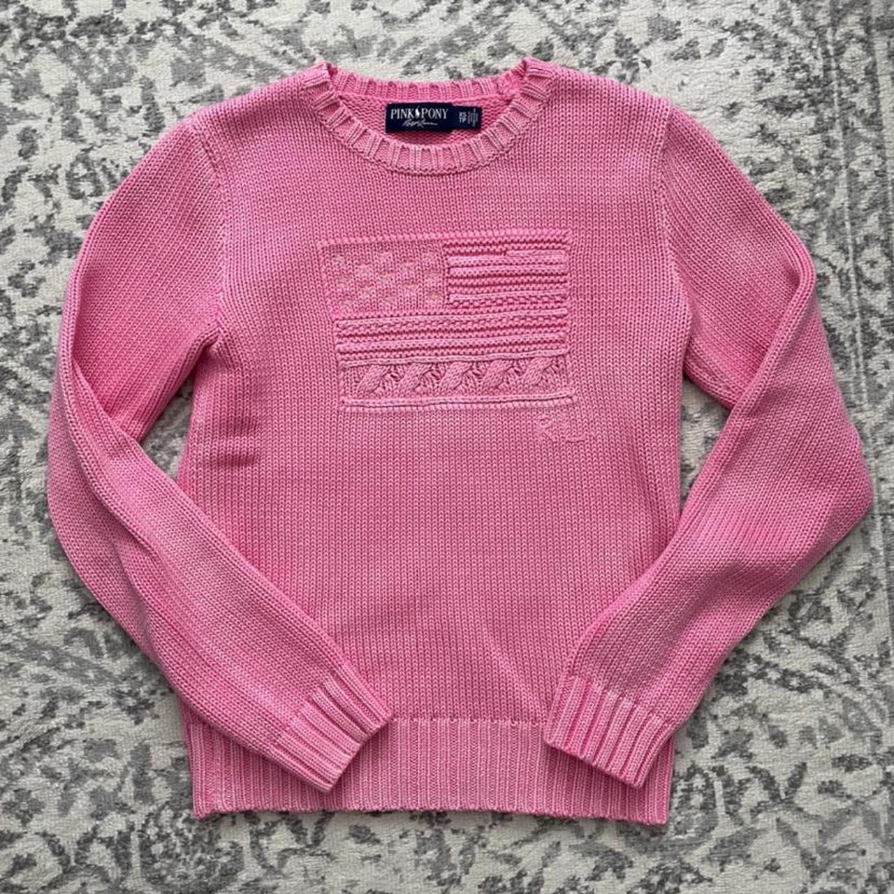Pink pony #Ralphlauren sweater. Ribbed crewneck and | Depop