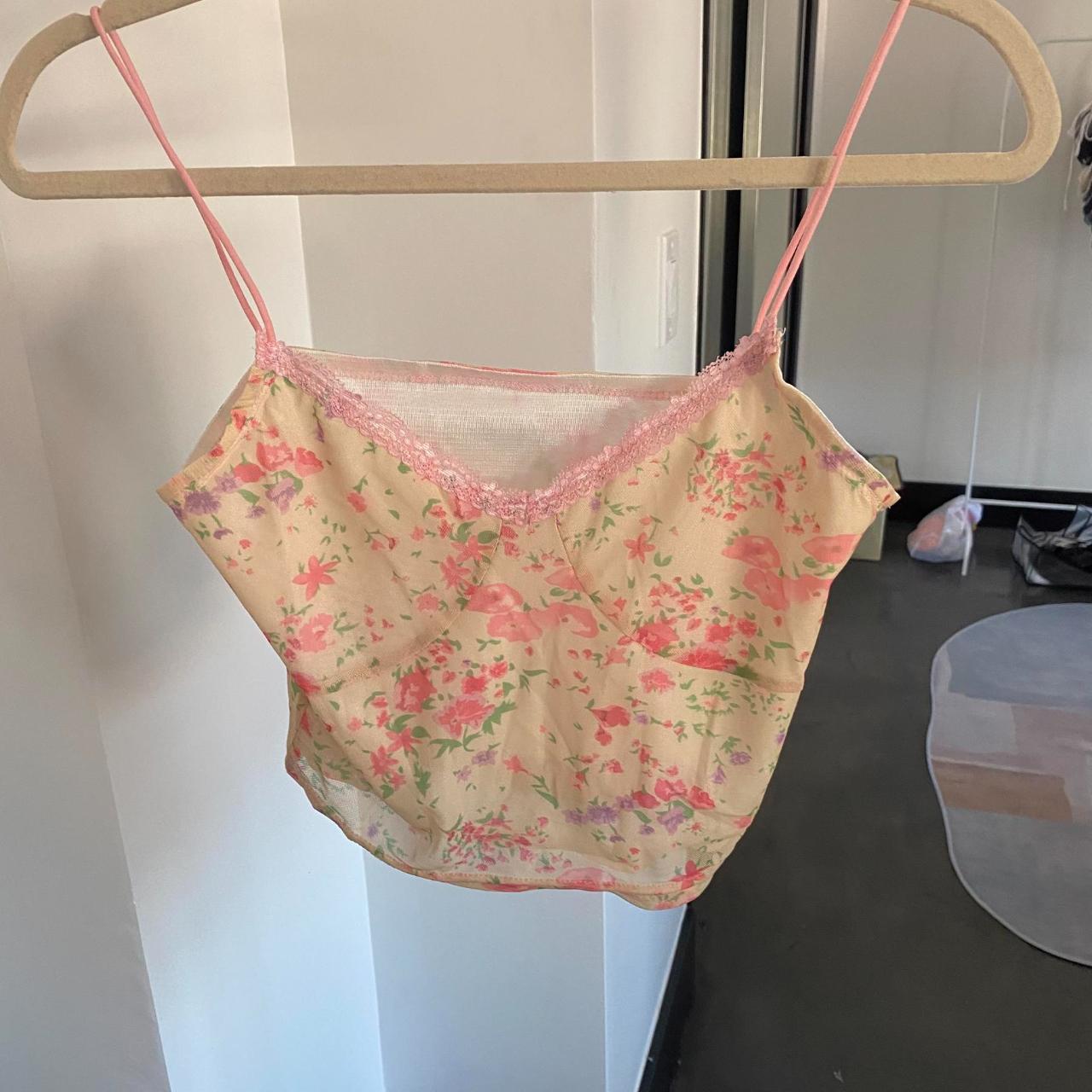Y2K Fairy core Floral Top Not see through since... - Depop