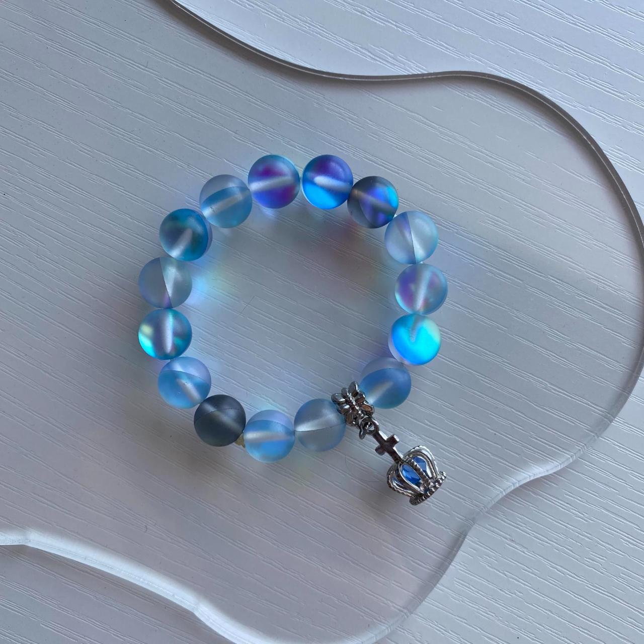 Blue Lace Agate Gem Braclet Hope | Unity |... - Depop