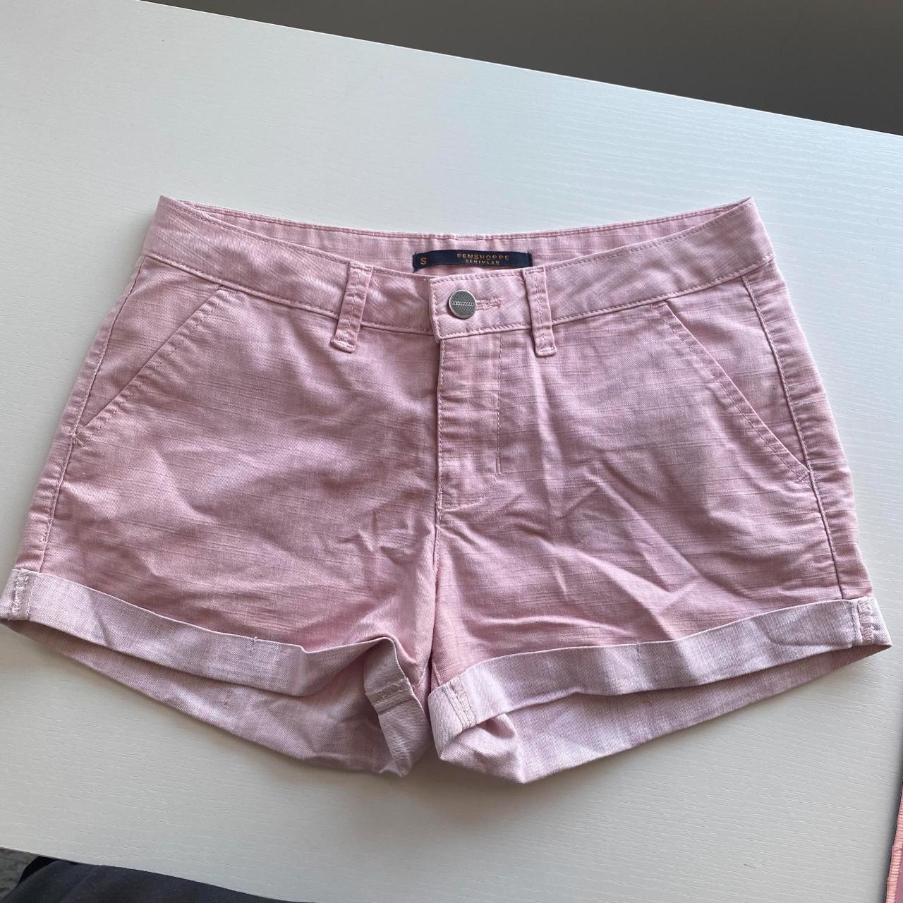 Penshoppe Pink Denim Shorts Worn but in great... - Depop