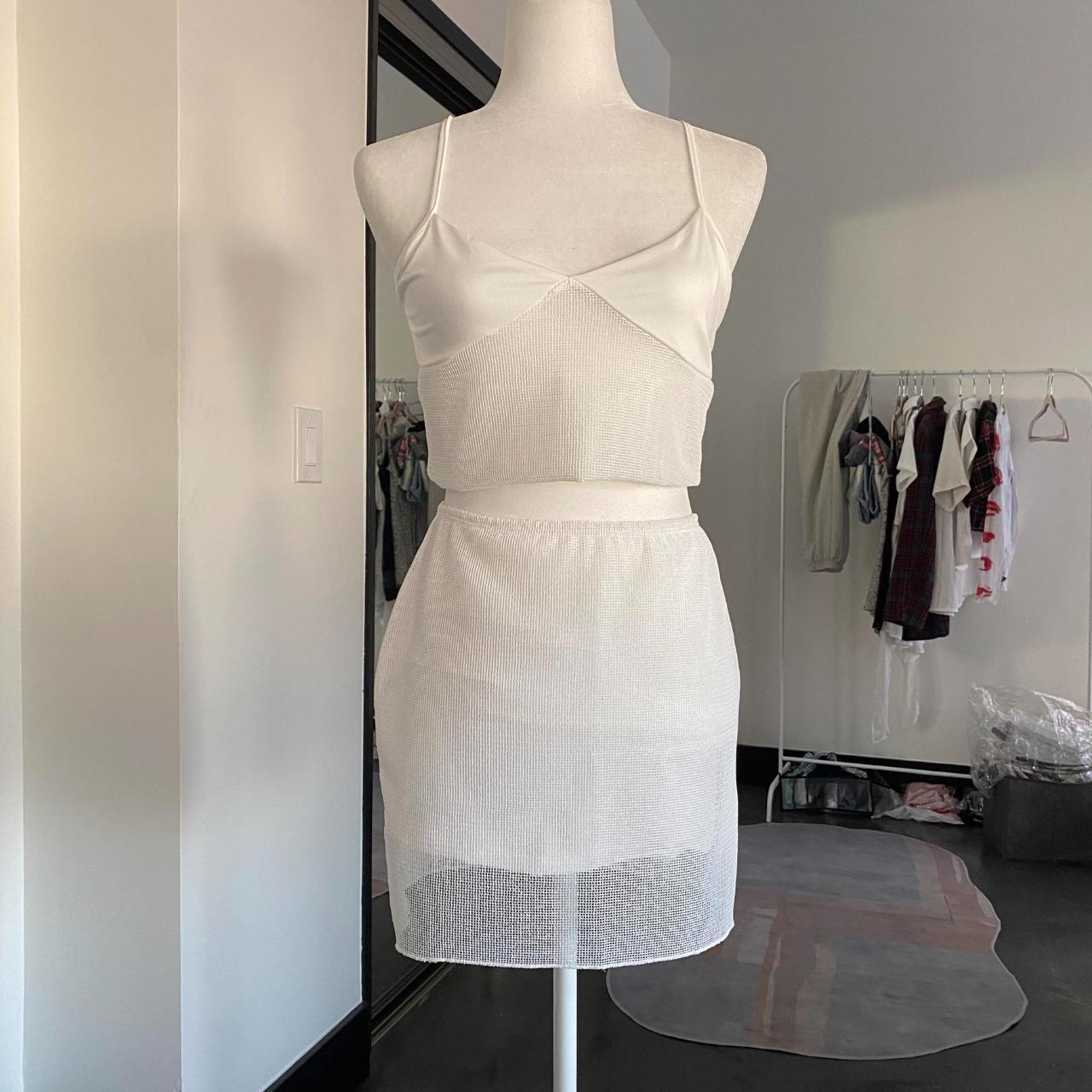 Women's White Dress Depop
