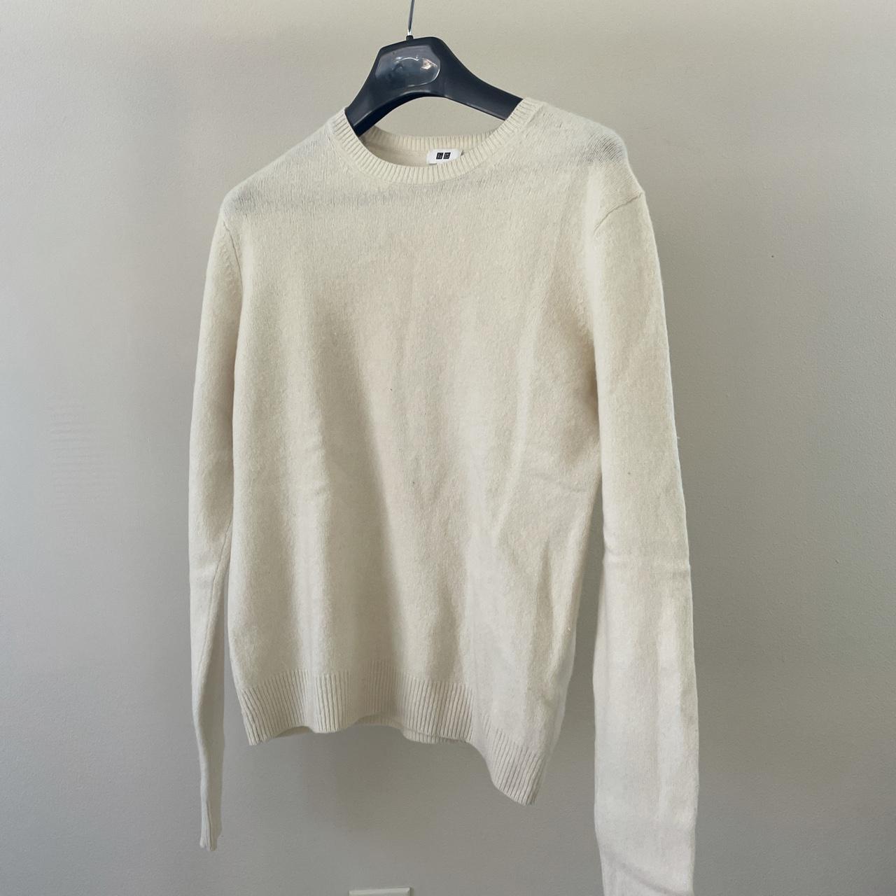 UNIQLO Women's Cream Jumper | Depop