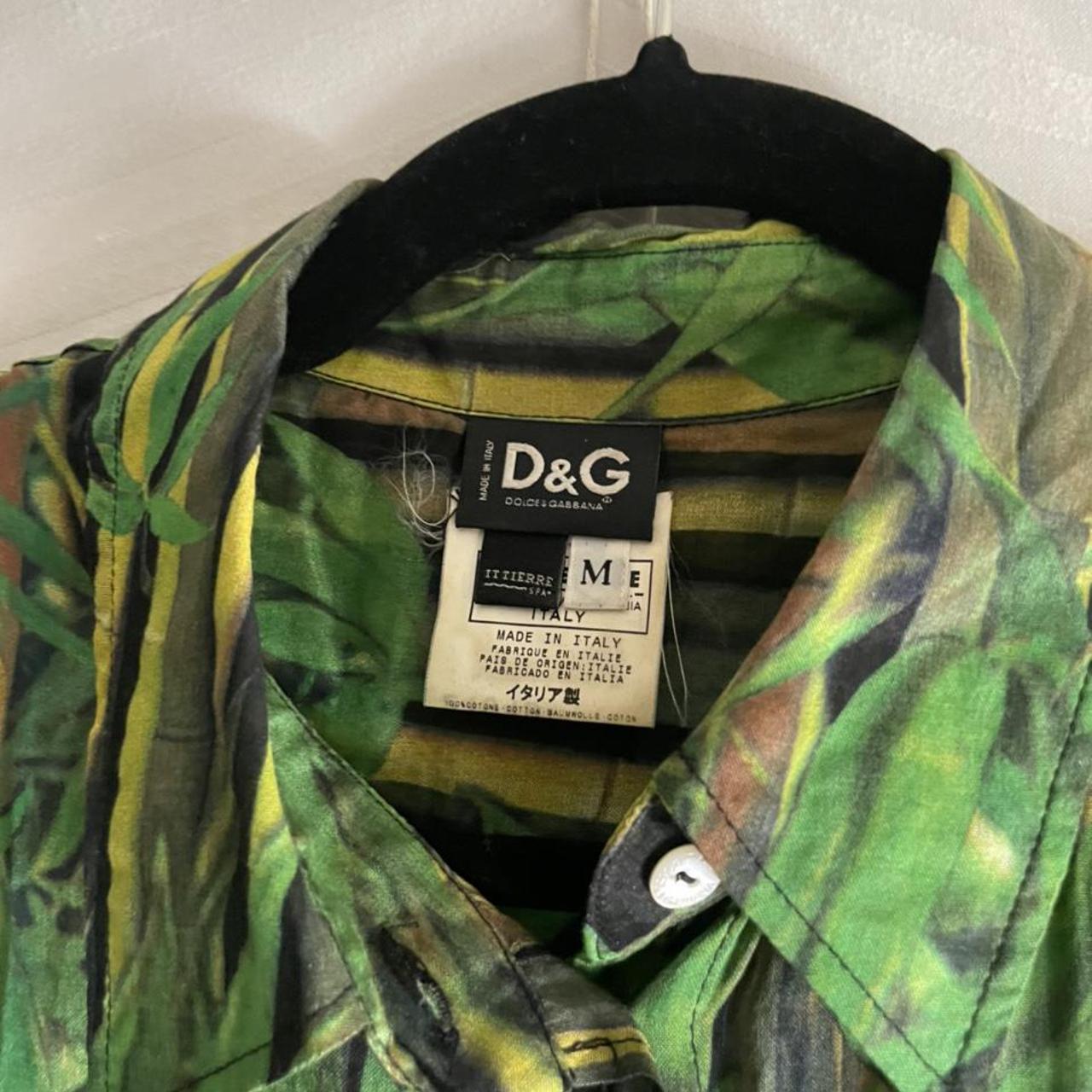 Dolce & Gabbana Women's Green Blouse | Depop