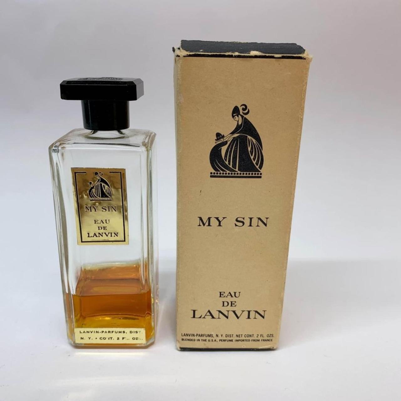 Lanvin My Sin Perfume 2 oz. Vintage In Box Vintage... - Depop