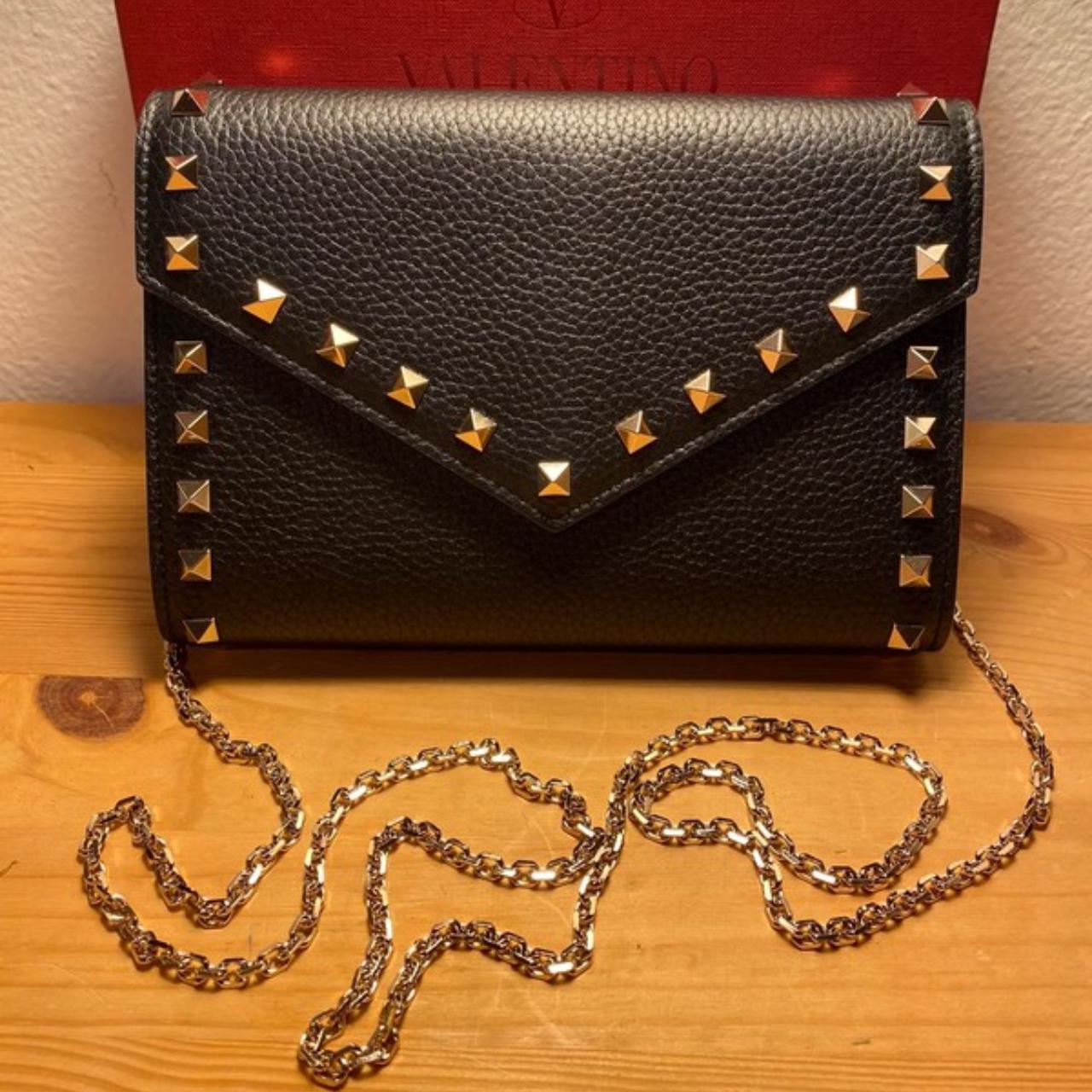 Valentino rockstud envelope wallet cheap on chain