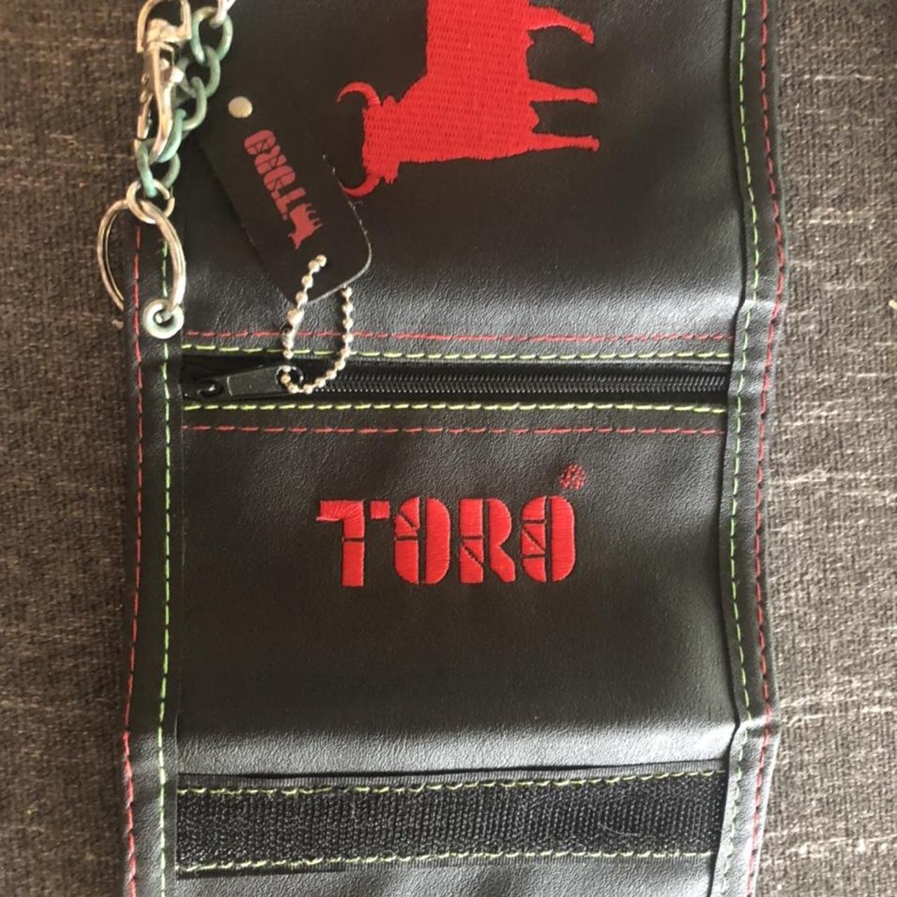 Del Toro Men's Black and Red Wallet-purses