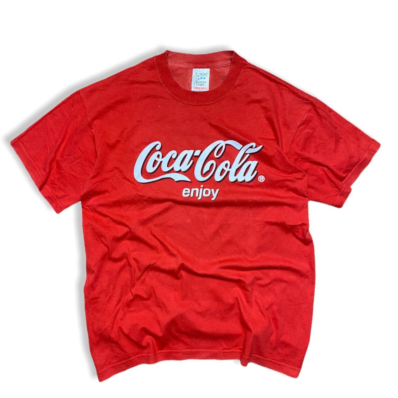 VINTAGE COCA COLA SCREEN STARS TSHIRT 90S FUNKY... - Depop