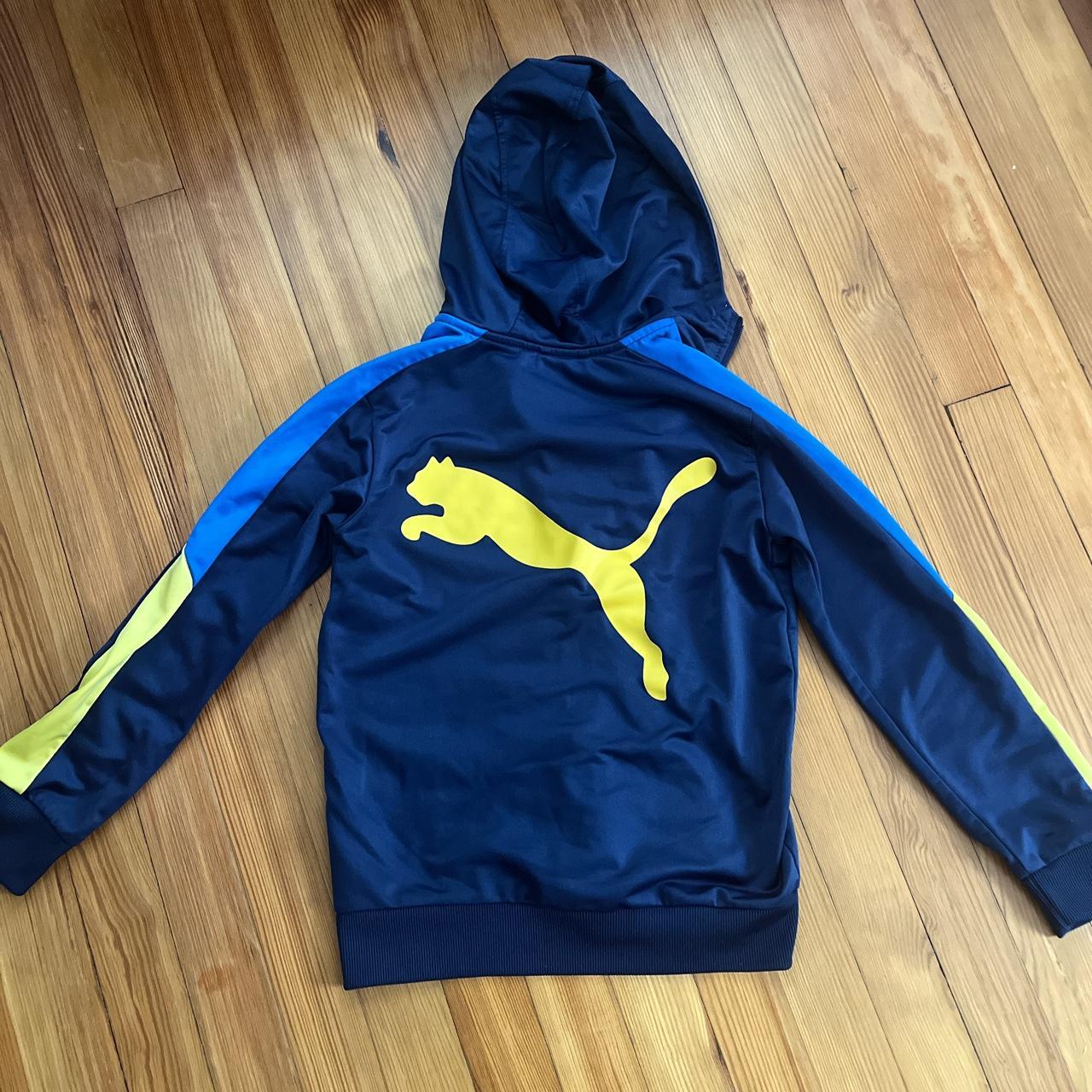 Puma Men's Blue Hoodie | Depop