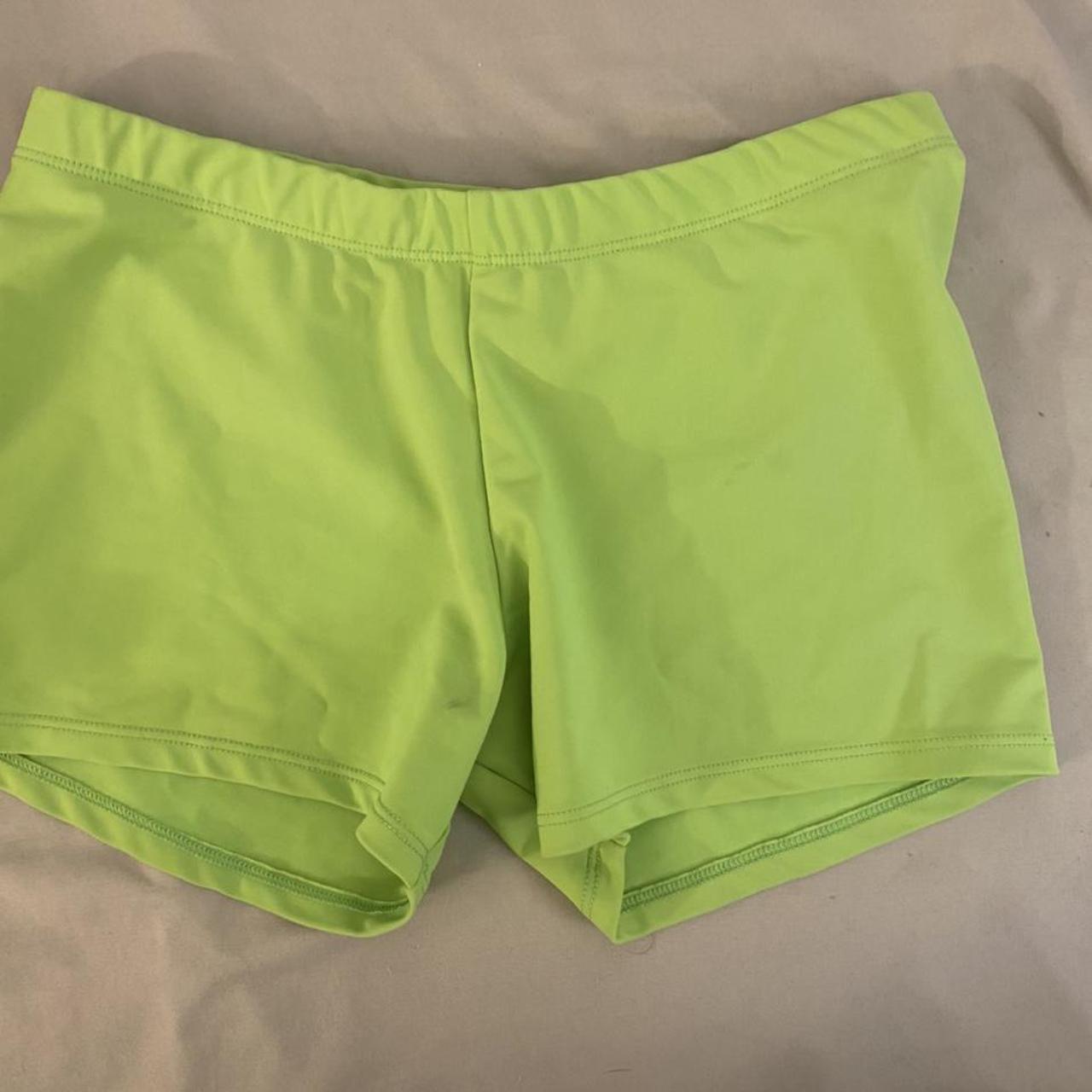 Lime green shorts - Depop
