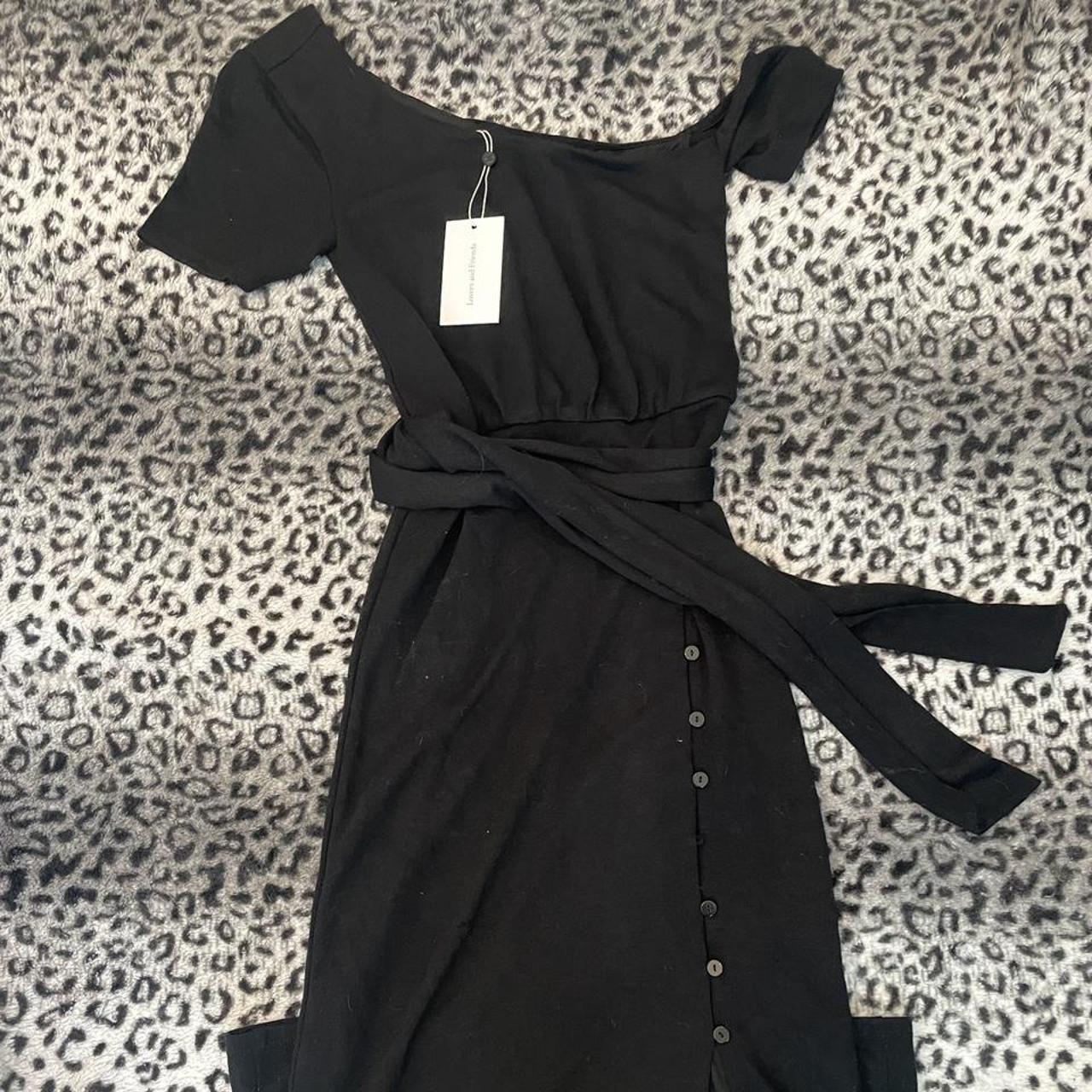 Lovers + Friends Women's Black Dress | Depop