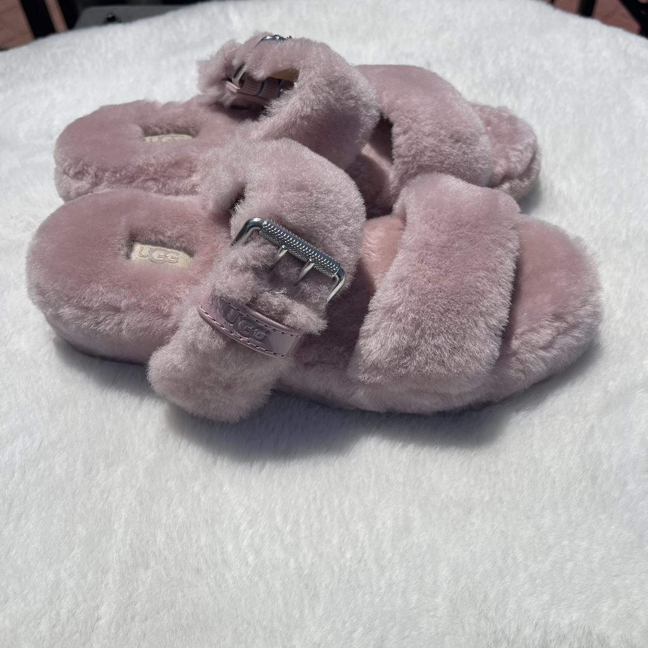 UGG Women s Fuzz Yeah Slippers Pink Crystal Size 8 Depop