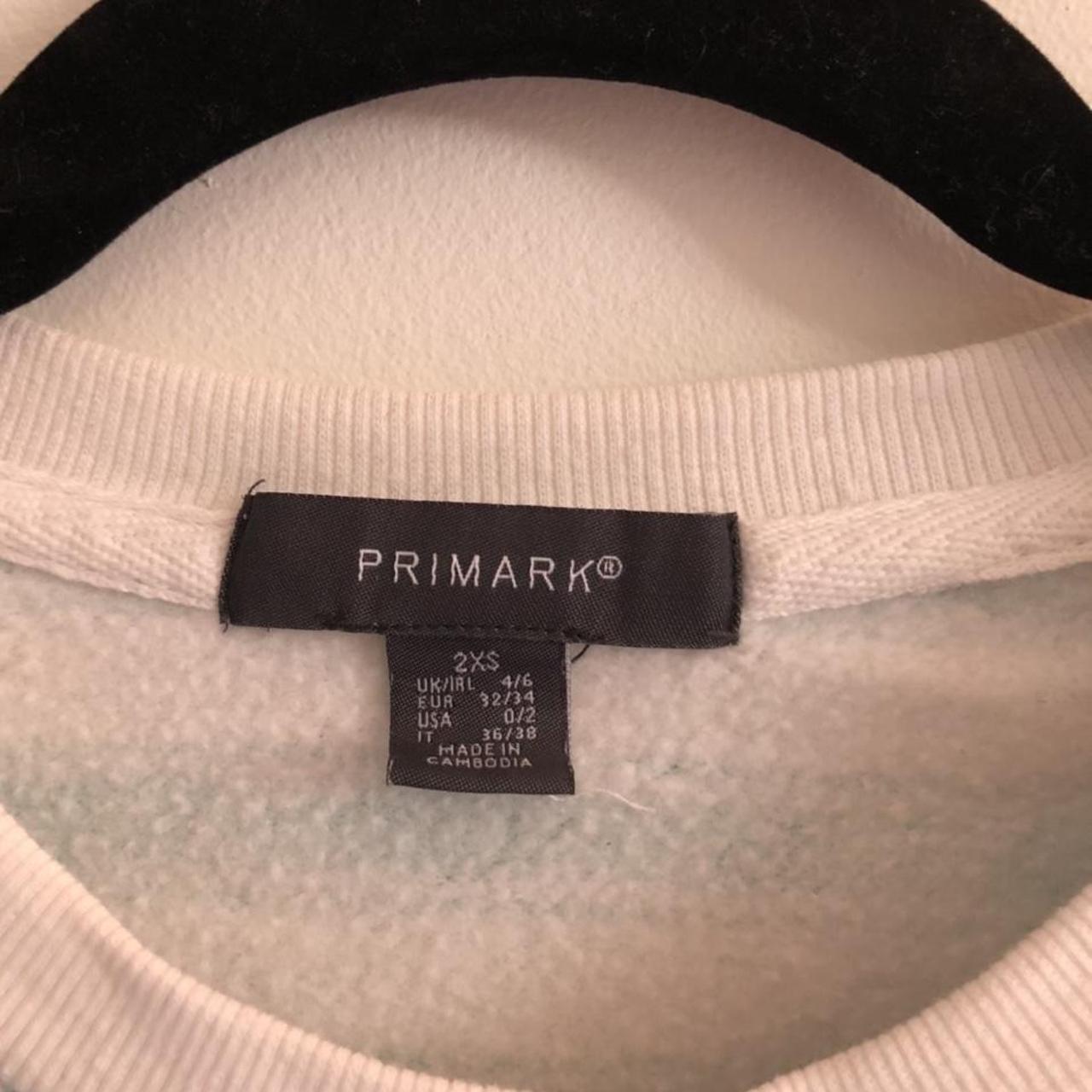 Primark Women's White and Blue Sweatshirt (3)