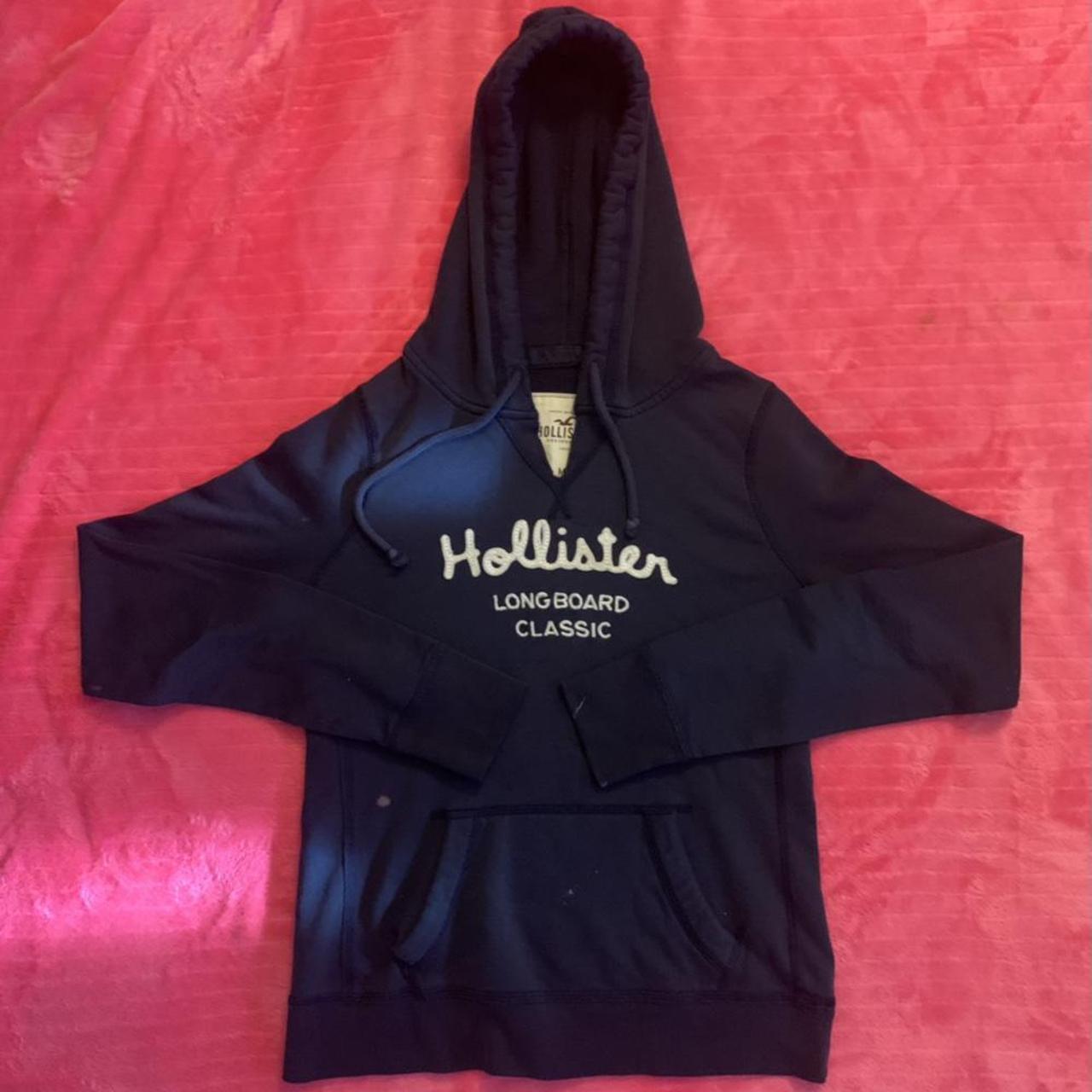 navy blue hollister hoodie