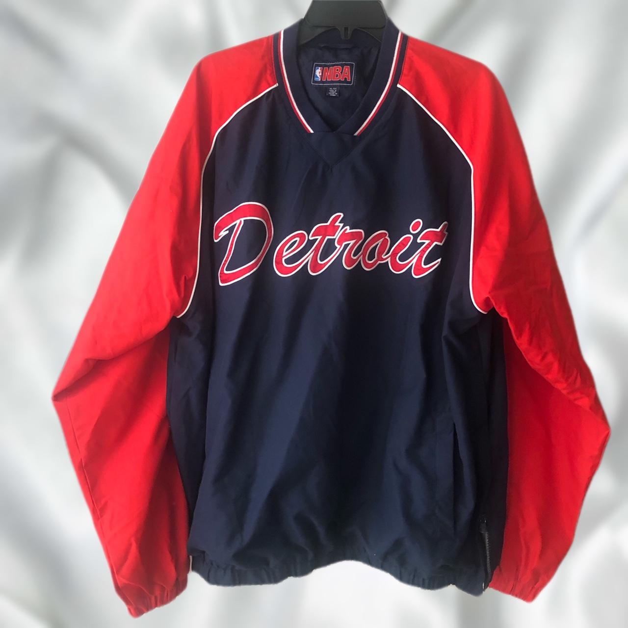 Early 2000s Detroit Pistons NBA Pullover... Depop