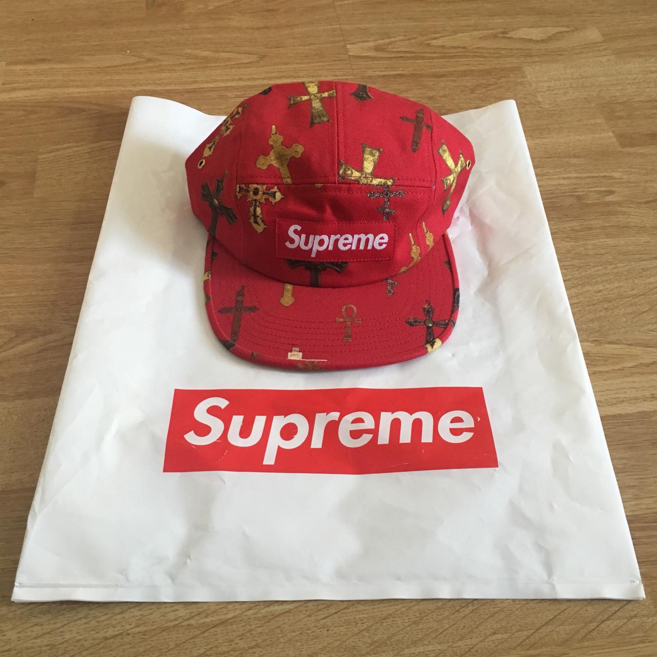 supreme crosses camp cap