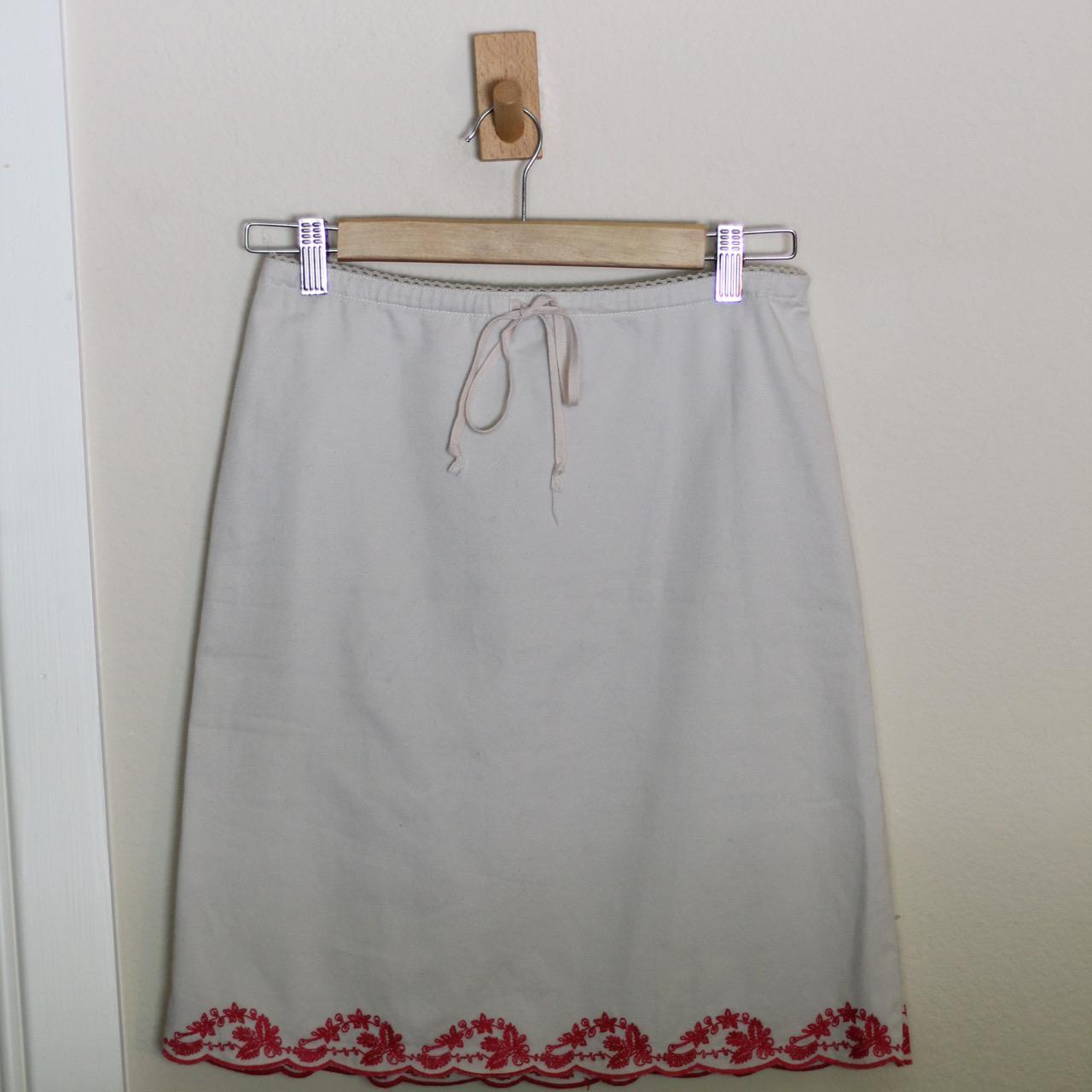 ann taylor embroidered skirt