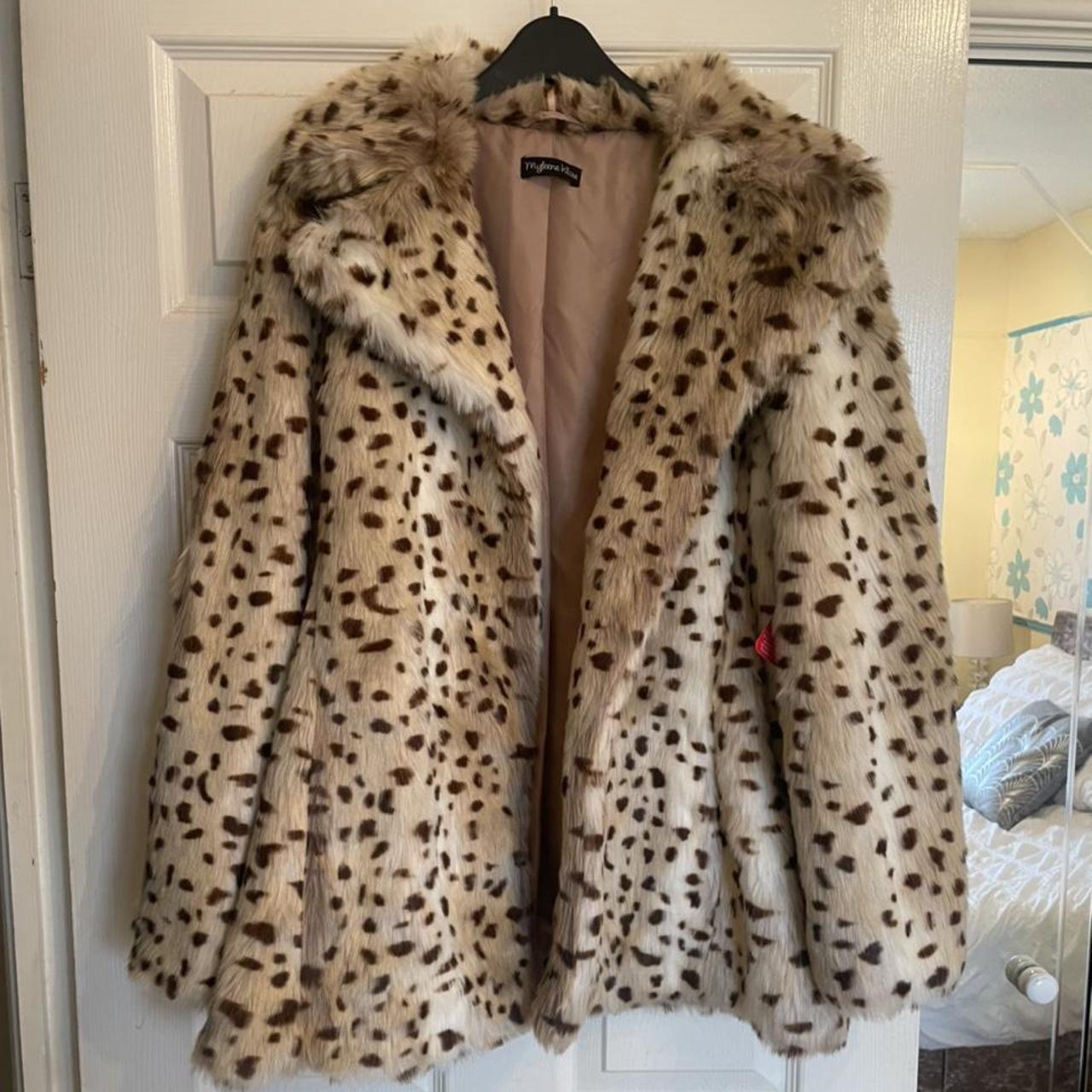 Leopard print coat hot sale size 16