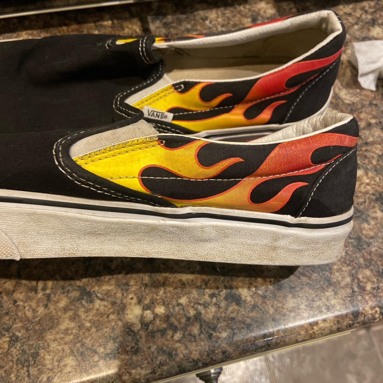 Vans on sale fire sneakers