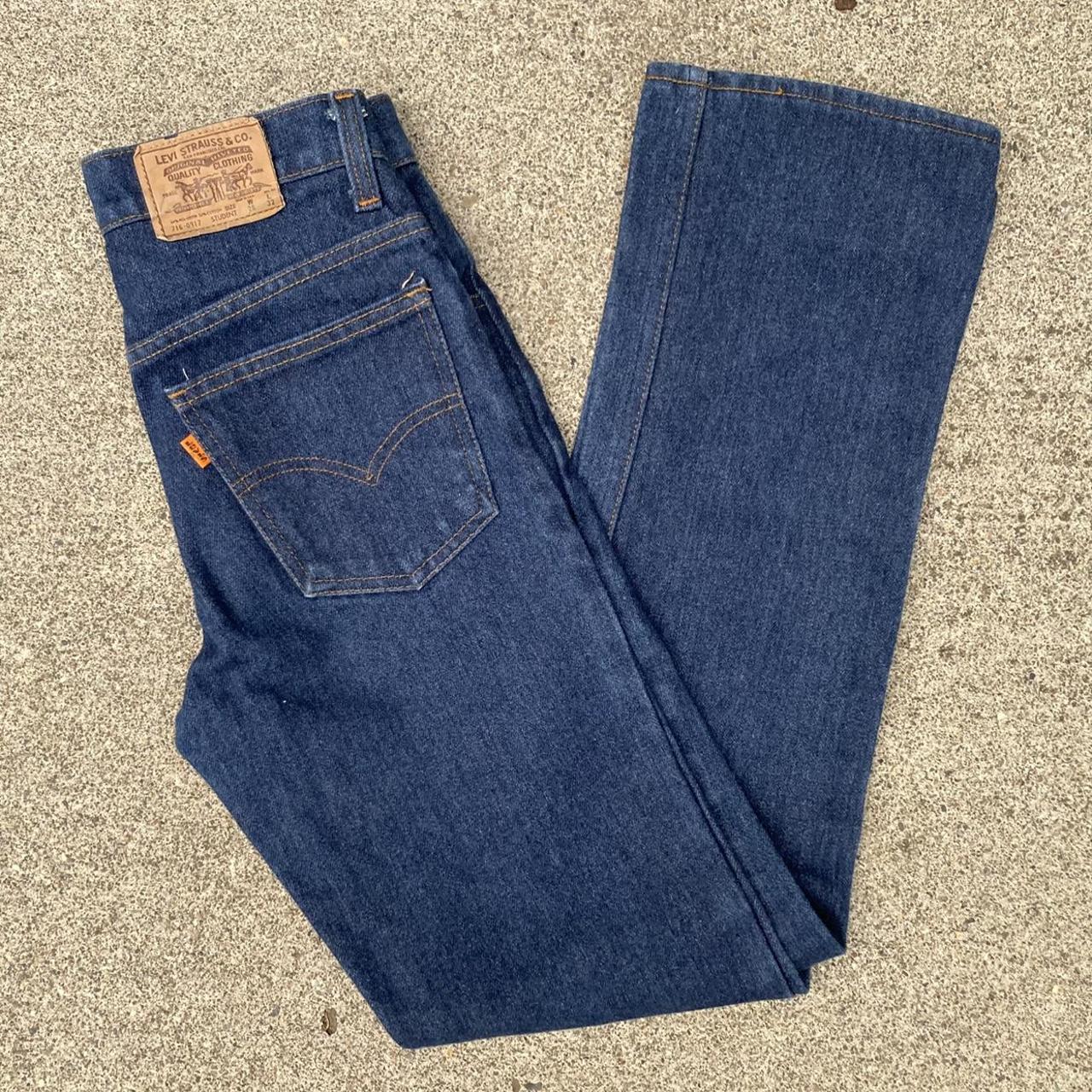 Vintage 70 s Levis Womens ORANGE TAB STUDENT Jeans... - Depop