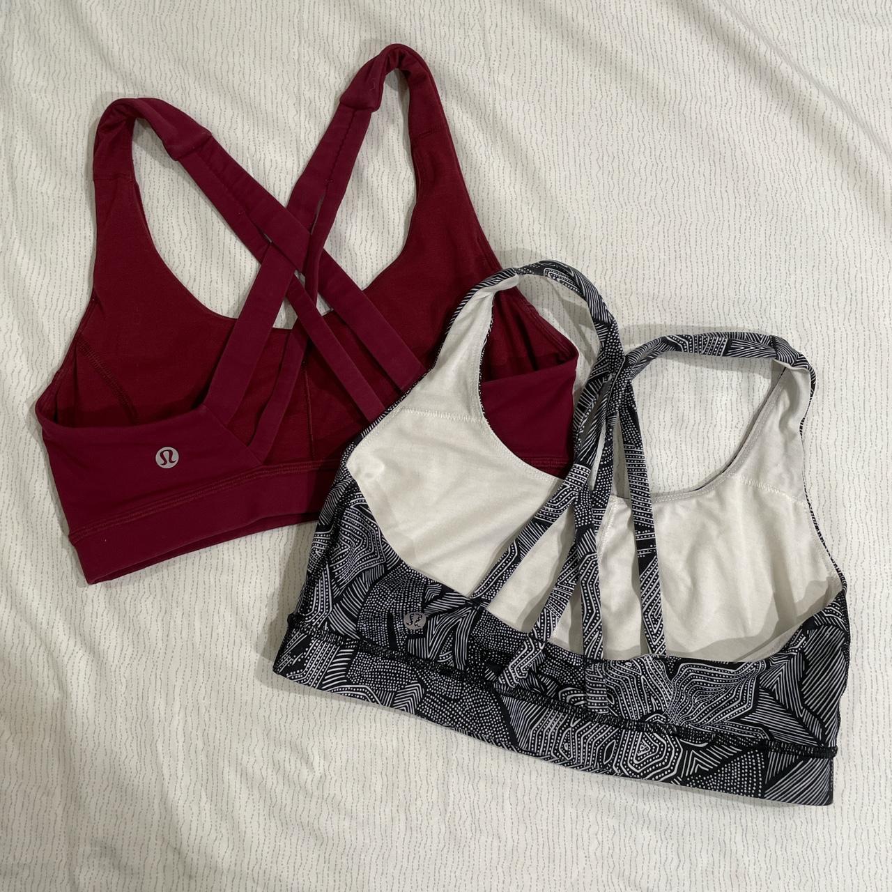 Lululemon Sport bras!! Neither have padding. 60... Depop