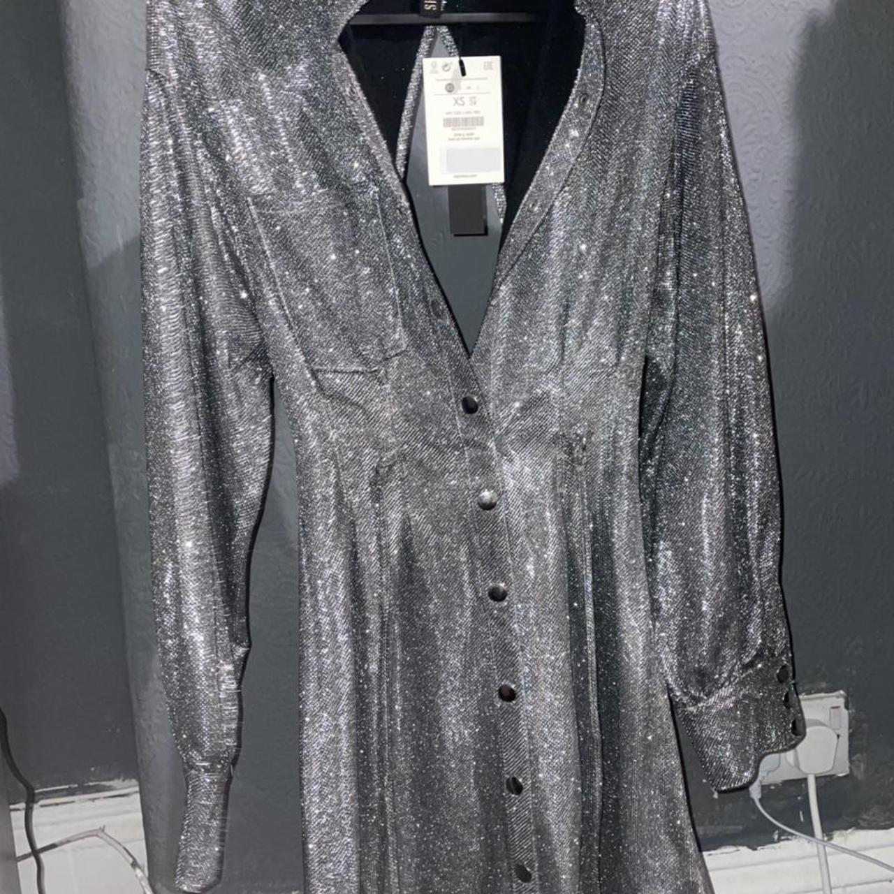 Bershka silver clearance dress