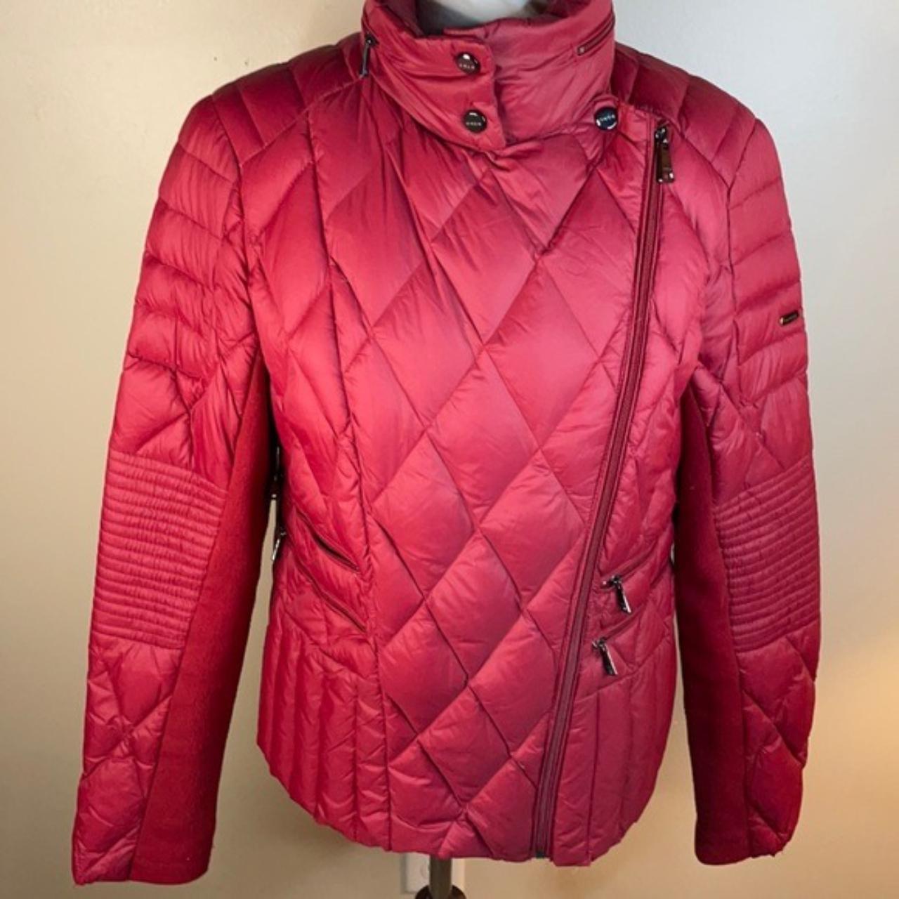 bebe long puffer coat