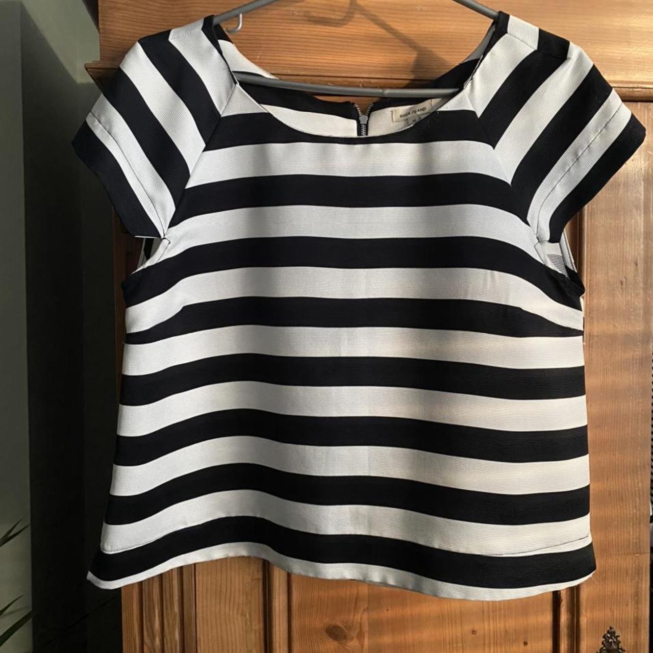 River Island Women's Black and White | Depop