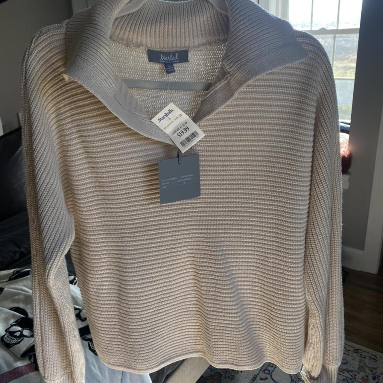 Marshall Women's Tan and Cream Jumper