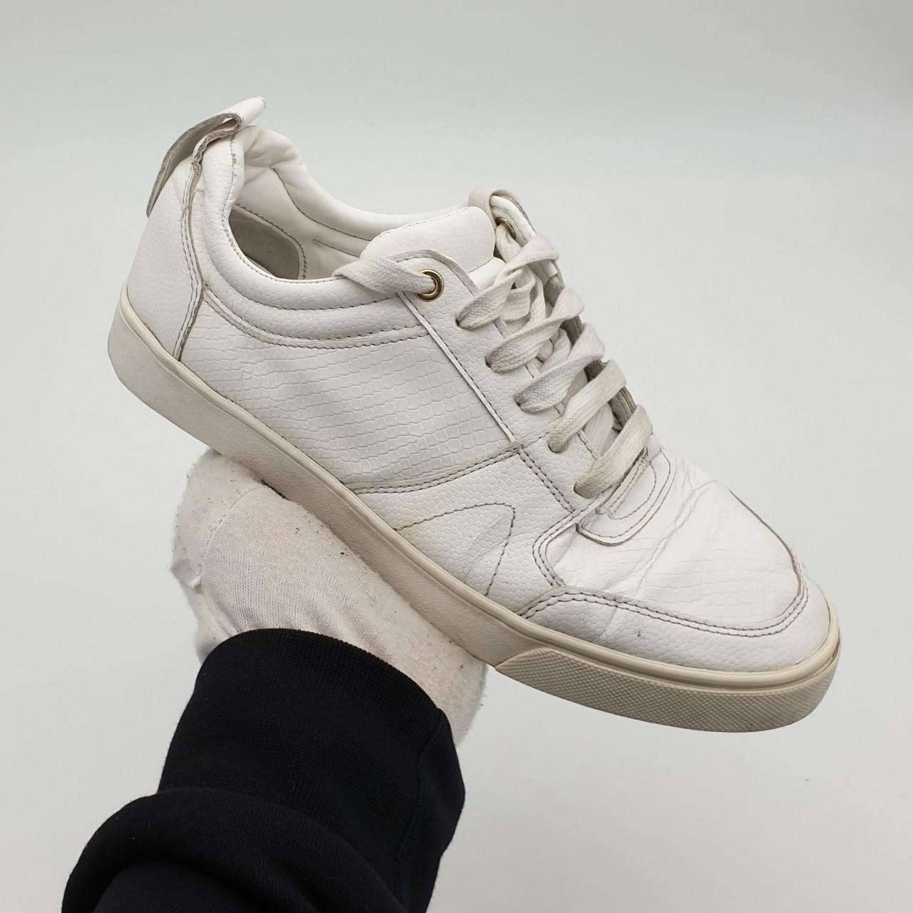 UNBRANDED LOW TRAINER UNISEX WHITE UK6 //... - Depop