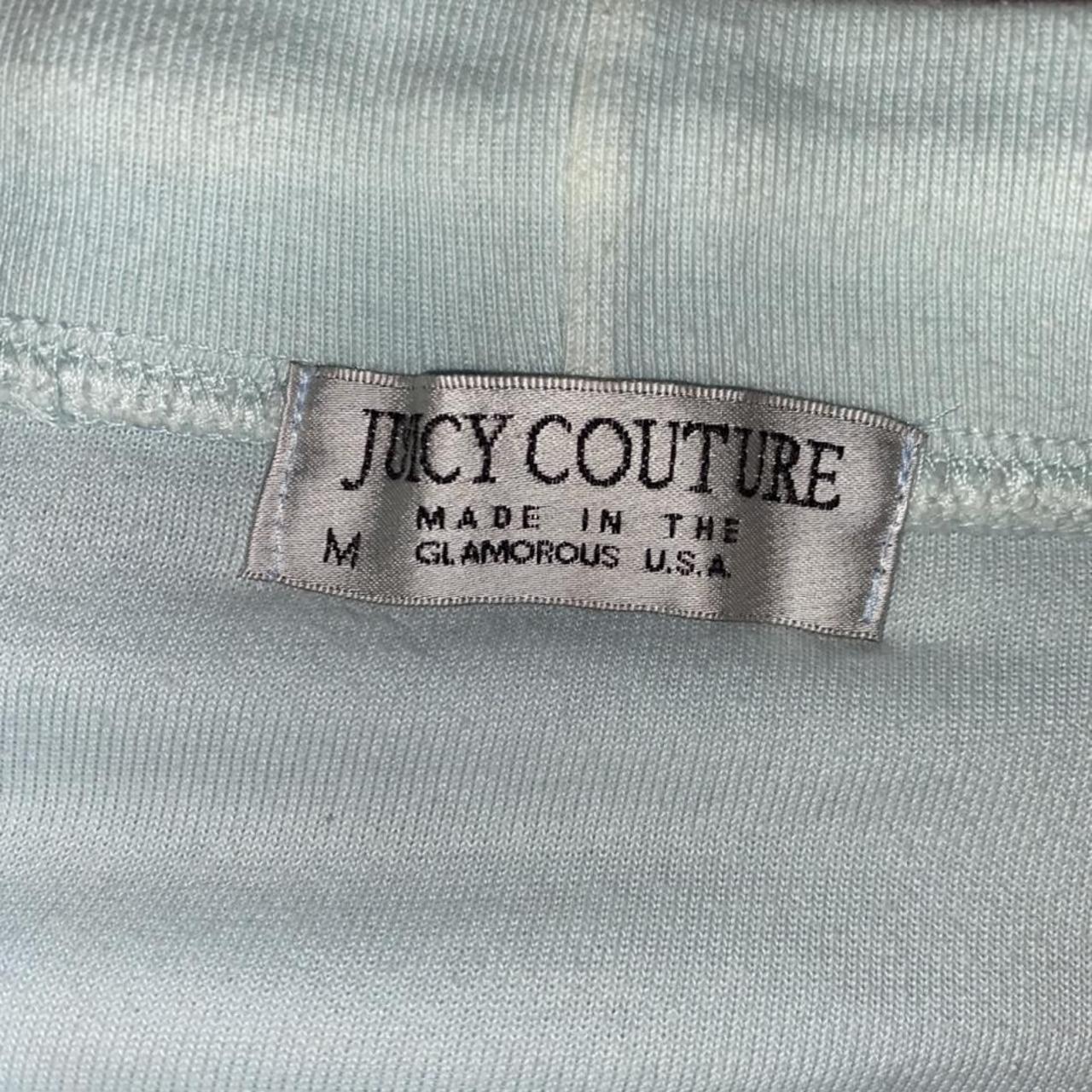 Juicy couture baby blue sea foam terry cloth... - Depop