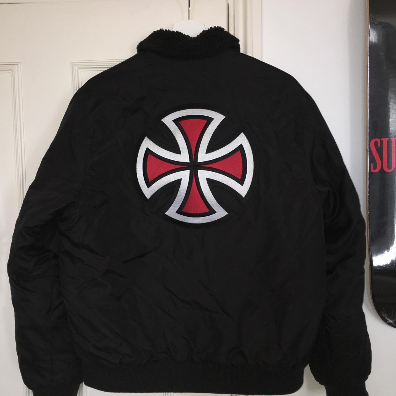 Supreme x independent bomber jacket very nice high... - Depop