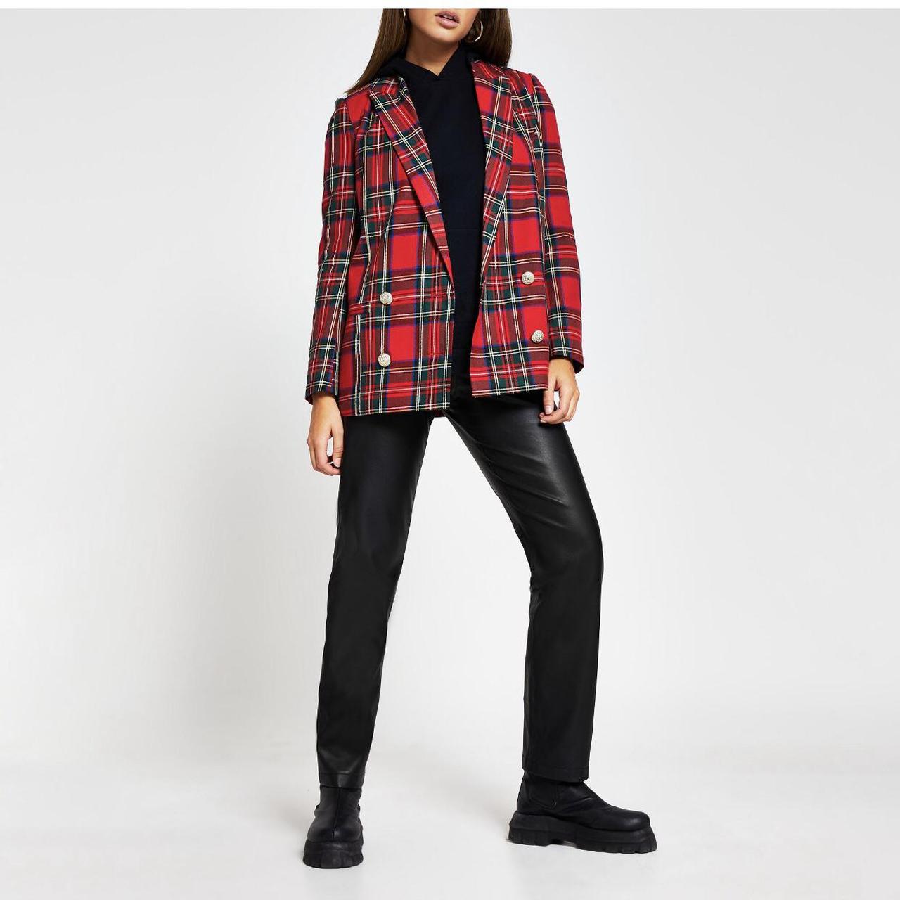 Tartan blazer 2025 river island