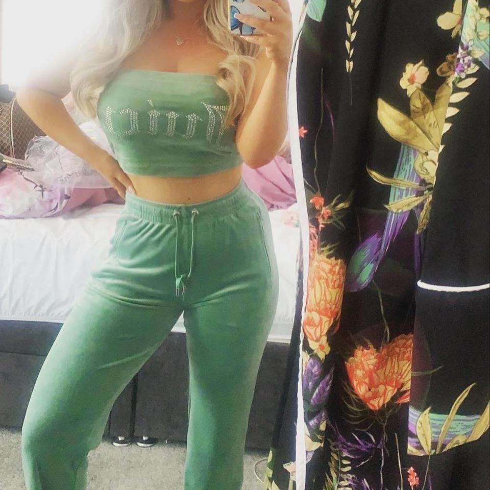 sage green juicy tracksuit