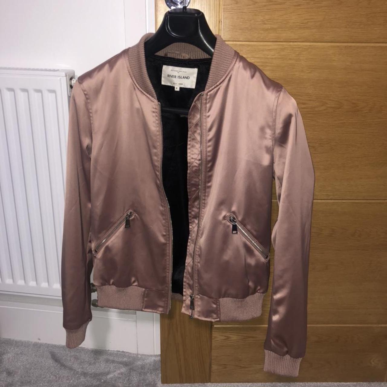 pink metallic bomber jacket