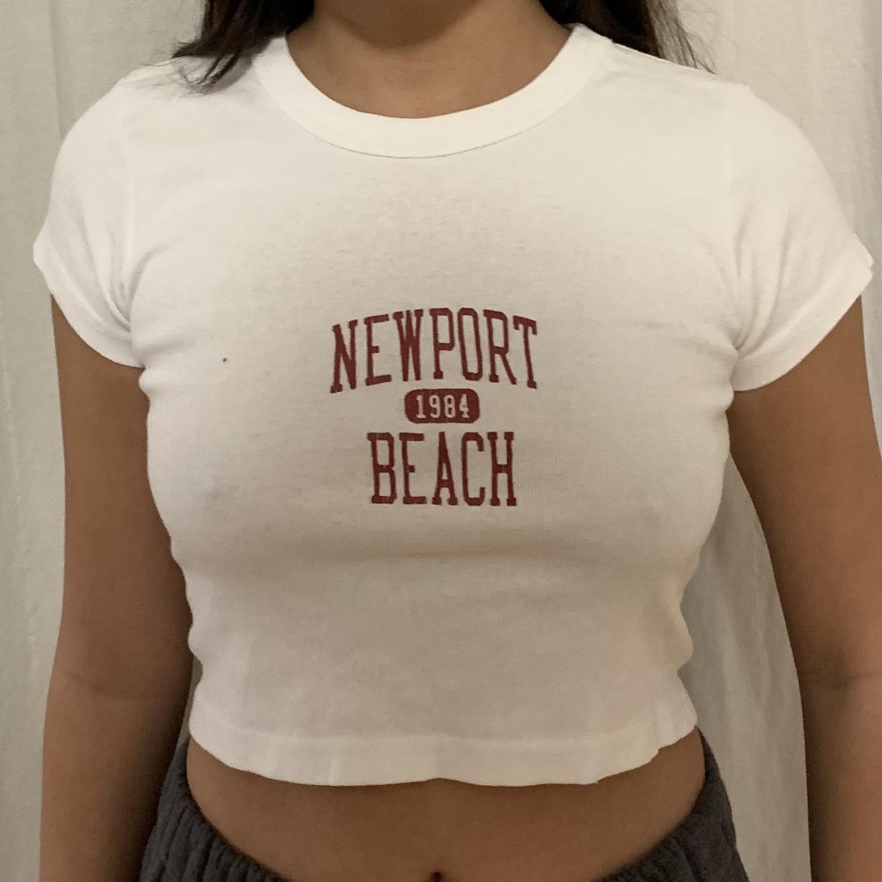 Brandy Melville Popular NEWPORT 1984 BEACH Top In Depop