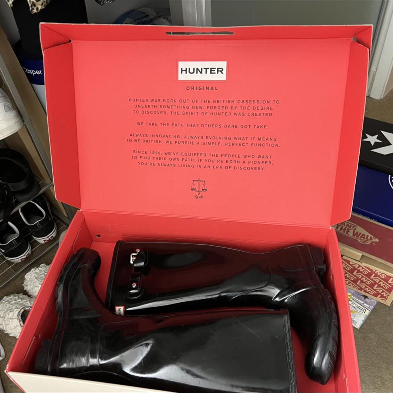 Hunter Women #39 s Black Boots Depop